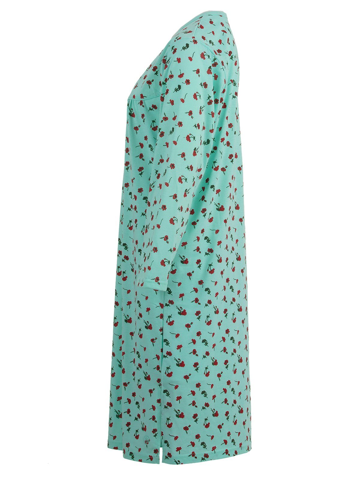 zeitlos Nachthemd Nachthemd Langarm - Blumendruck M-6XL günstig online kaufen