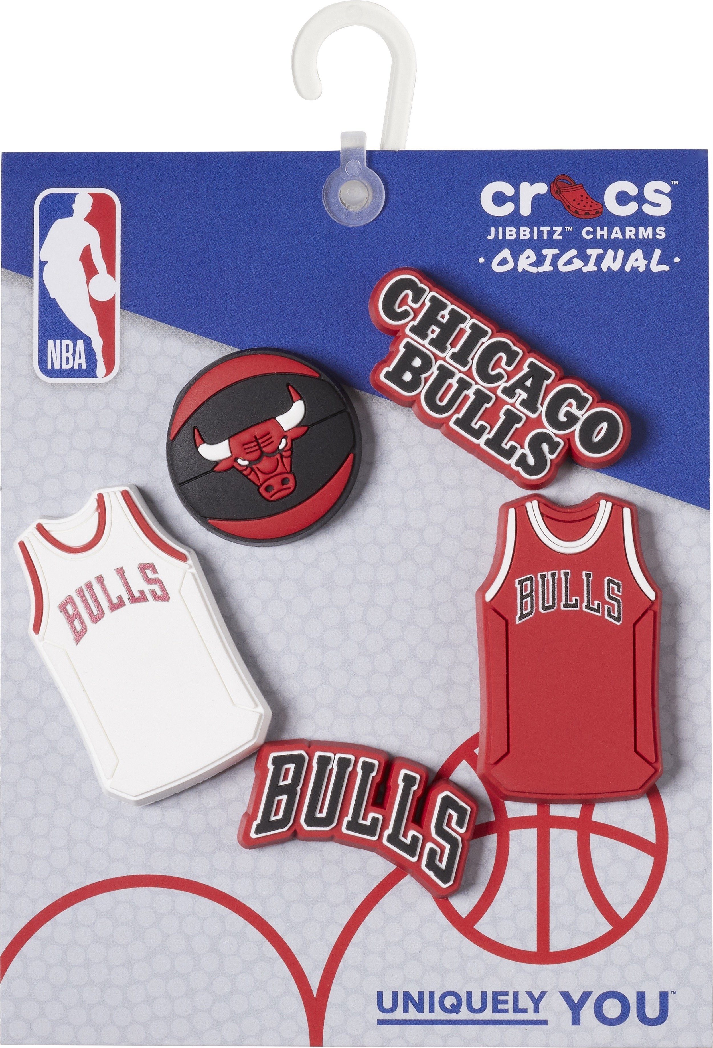 (Set, Jibbitz™ Nicht Crocs Jahren für 3 Spielzeug. Kinder Kein Chicago Schuhanstecker NBA unter 5-tlg., geeignet) Bulls