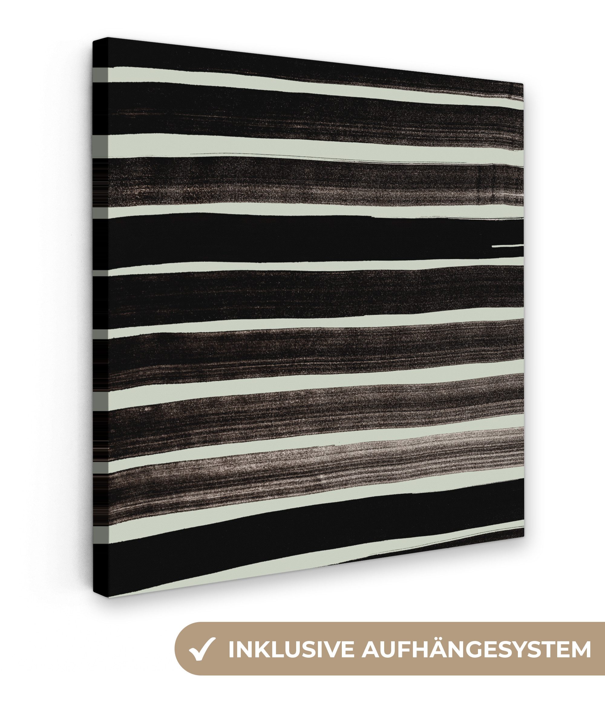 OneMillionCanvasses® Leinwandbild Linien - Dunkel - günstig online kaufen