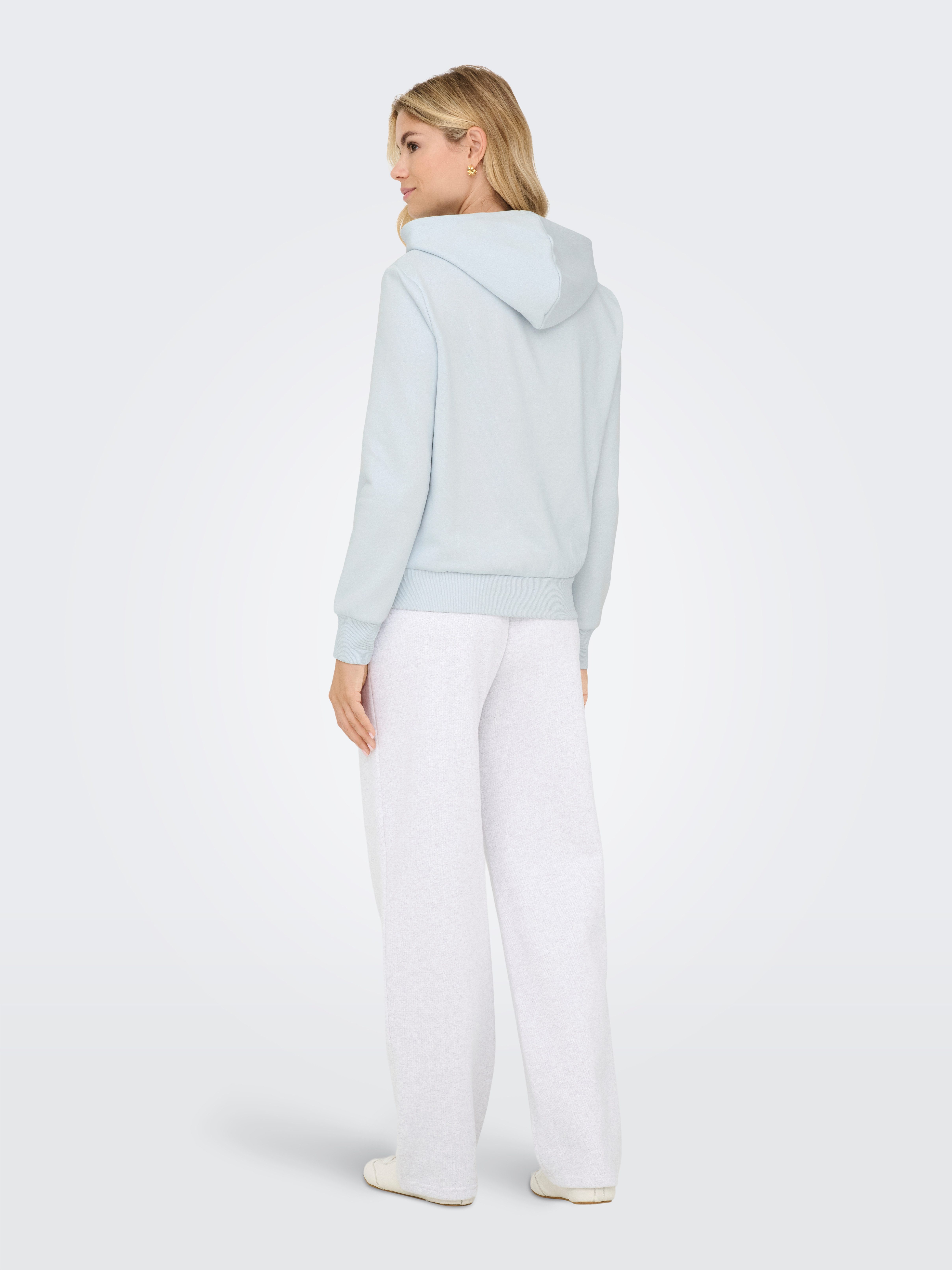 ONLY Kapuzensweatshirt ONLNOLI L/S HEART HOOD SWT NOOS Baumwollmischung, regular fit