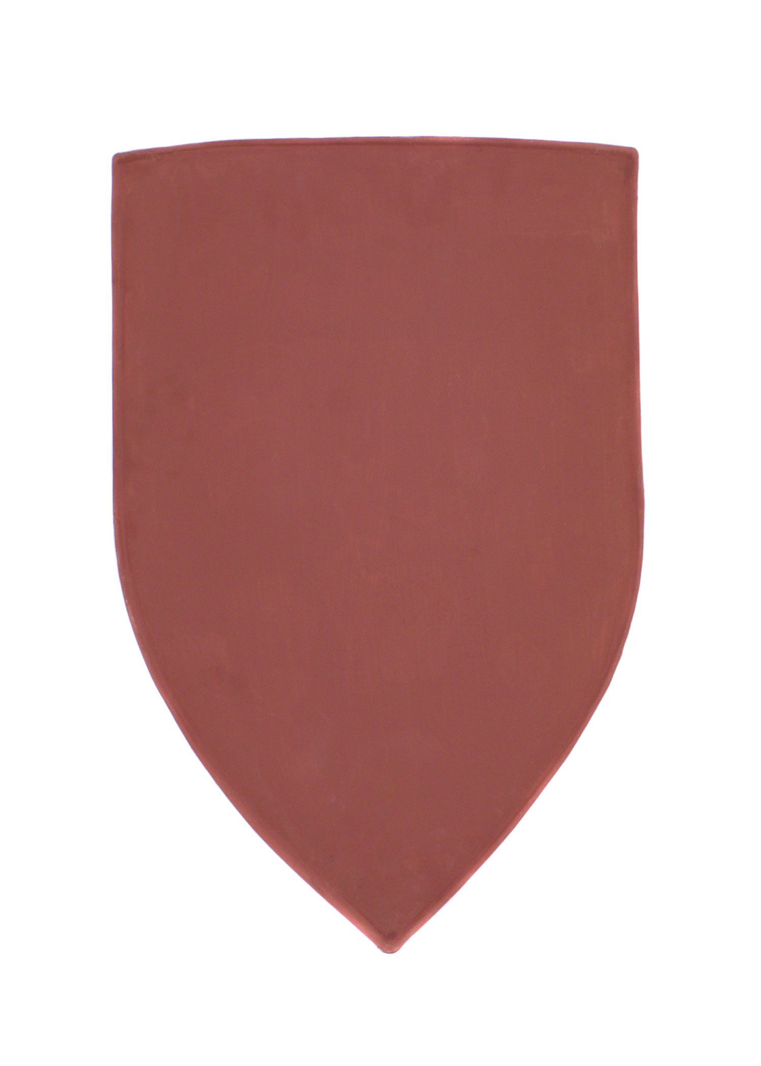 Ritter-Kostüm Wappenschild aus Stahl, Rohling zum Selbstbemalen