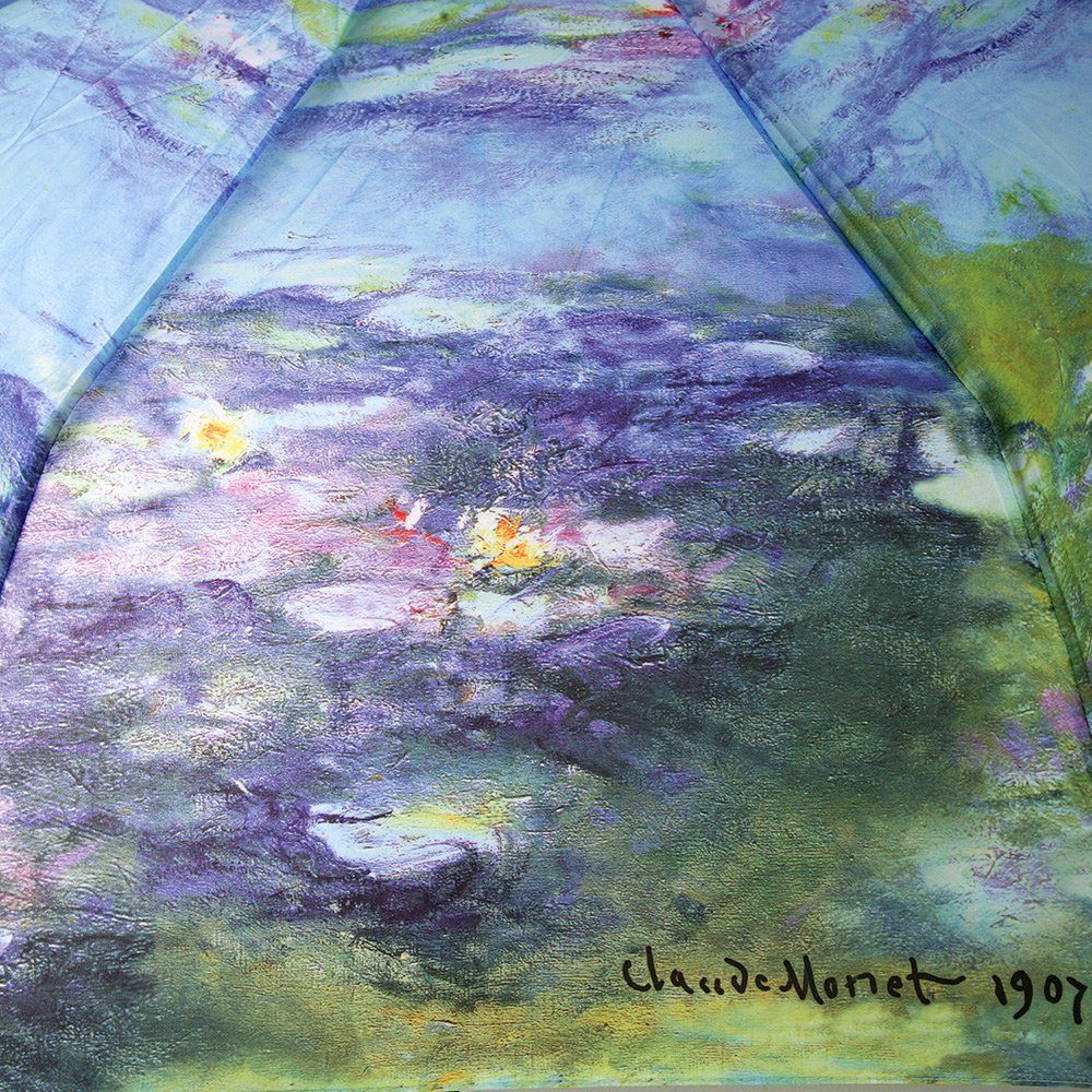 ROSEMARIE SCHULZ Heidelberg Taschenregenschirm -Automatik Auf/Zu Automatik Regenschirm Taschenschirm Seerosen Claude Monet