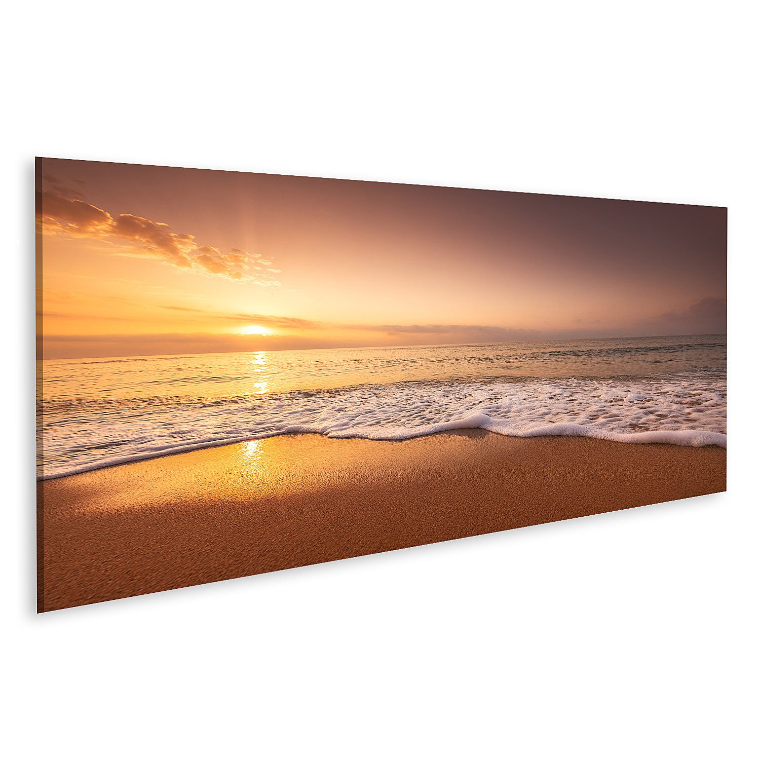 islandburner Leinwandbild Goldener Sonnenaufgang Über Dem günstig online kaufen