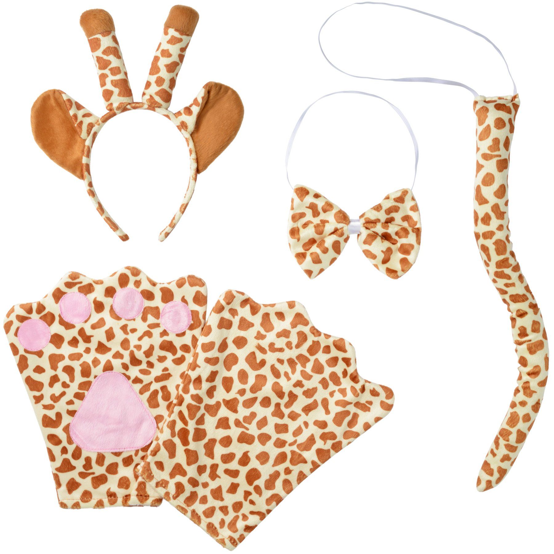 dressforfun Kostüm Accessoires-Set Giraffe, Giraffe-Zubehörset für Sie und Ihn in Einheitsgröße