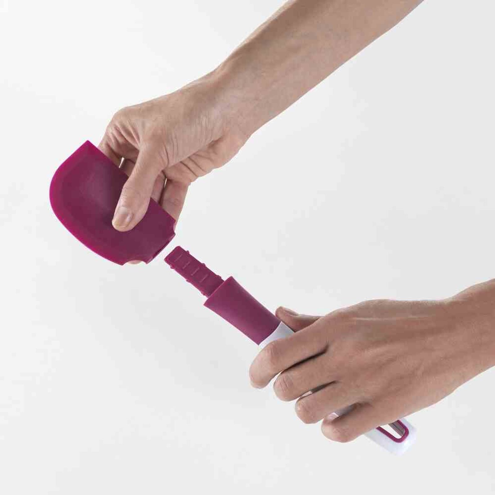 Metaltex Teigschaber Silikon-Teigschaber 26 cm weiß/rot