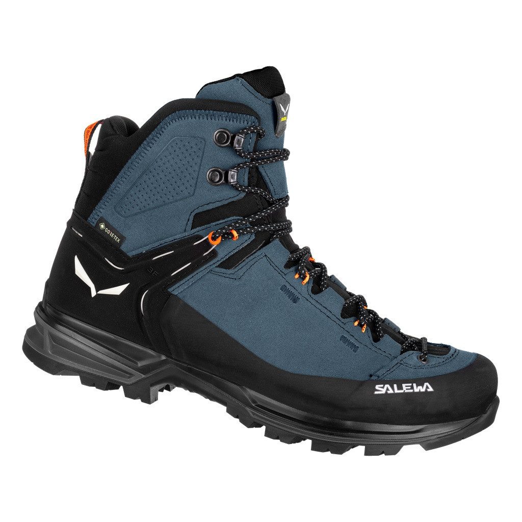 Salewa MTN Trainer 2 Mid GTX (Alpine, Veloursleder, wasserdicht) blau Herren Wanderschuh