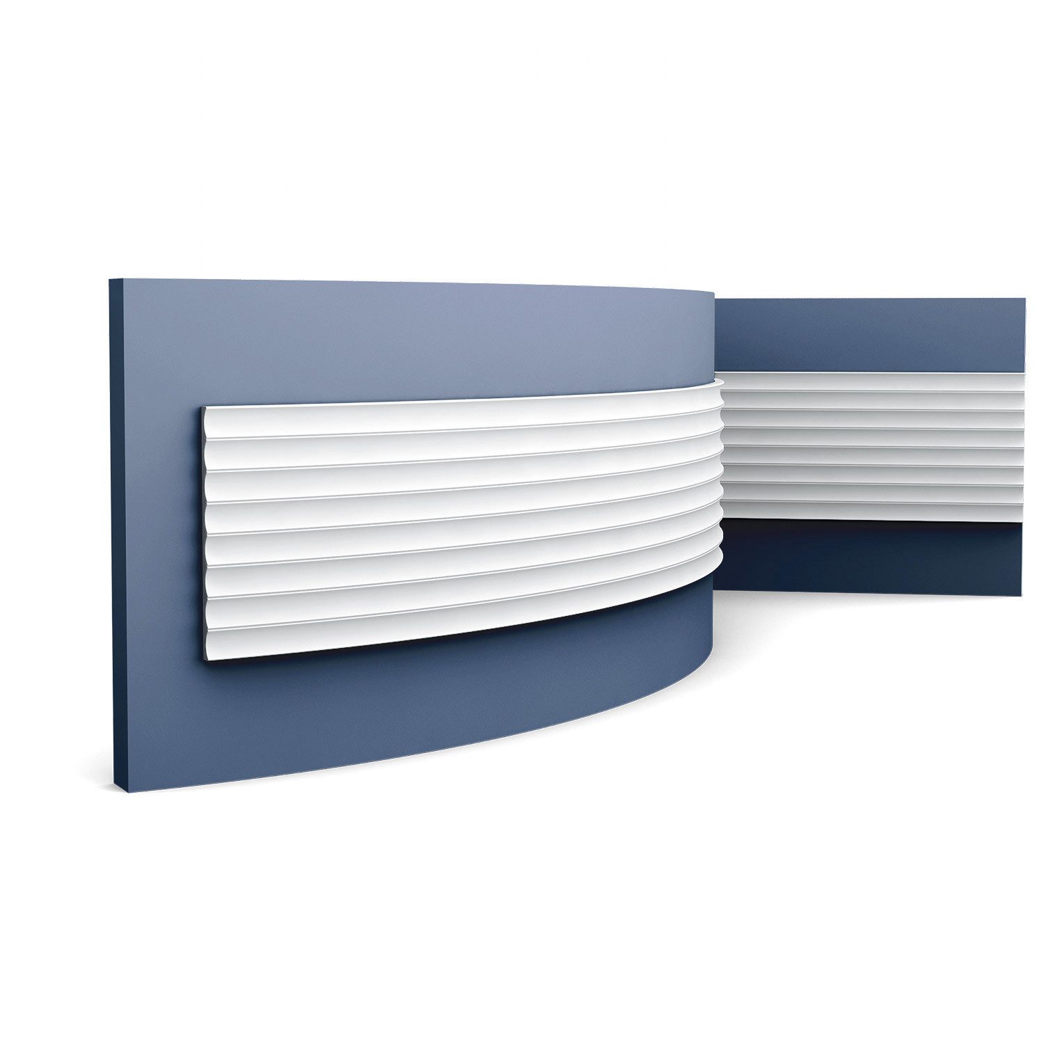 Orac Decor Flexprofil W109F MODERN VALLEY flexibles 3D Wandpaneel Zierelement 2 m (Profilleiste, 1-St., 3D Wandpaneel, flexibles Wandpaneel, Zierelement, 2 m), Profilleiste