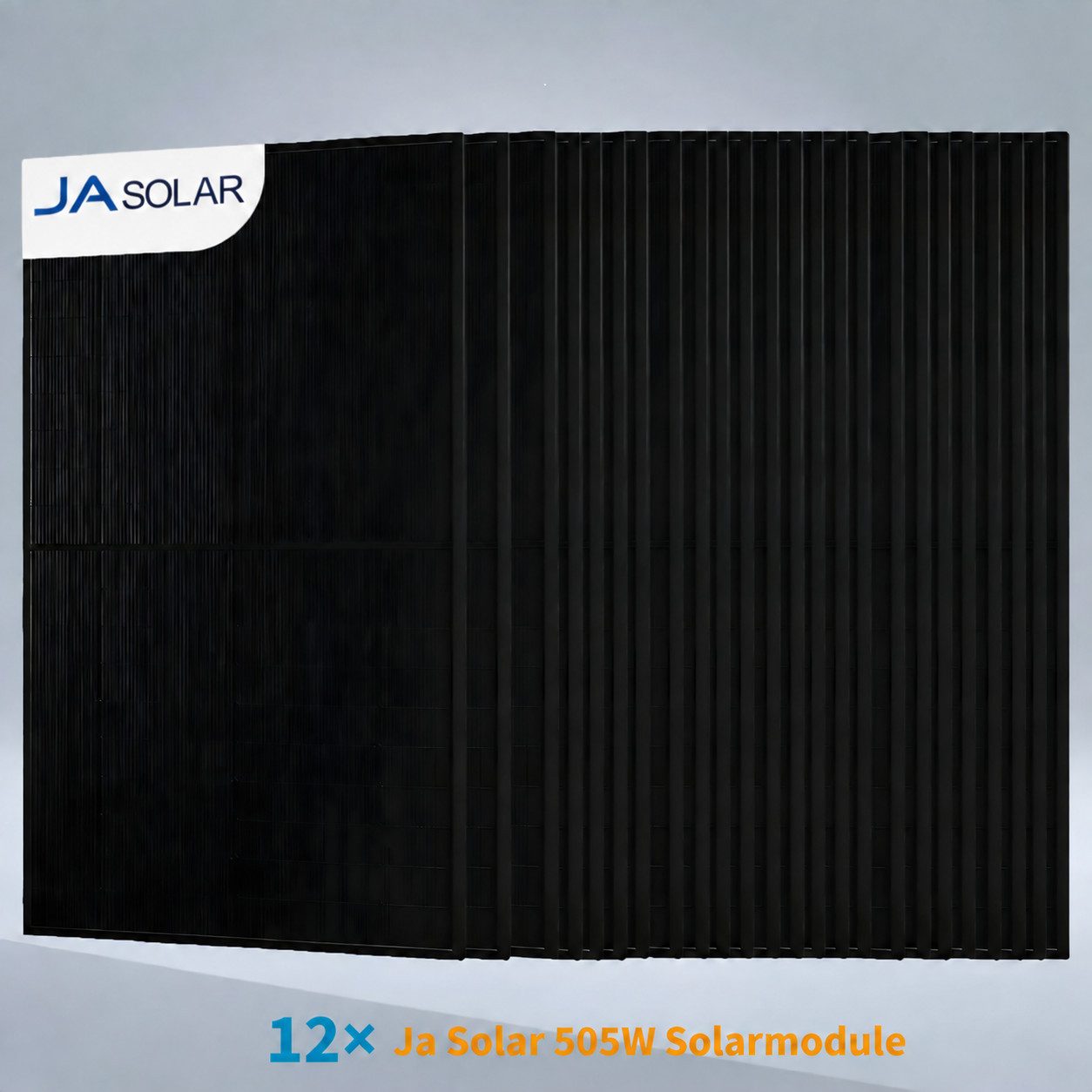 JA SOLAR Solarmodul Solarmodul 505W N-Type Bifazia Glas-Glas, 22.8% Efficiency full black, 505 W, Monokristallin, (12-St., 1/2/4/6/12/24/36 Pcs JA Solar 505W so – Bild 2 von 5