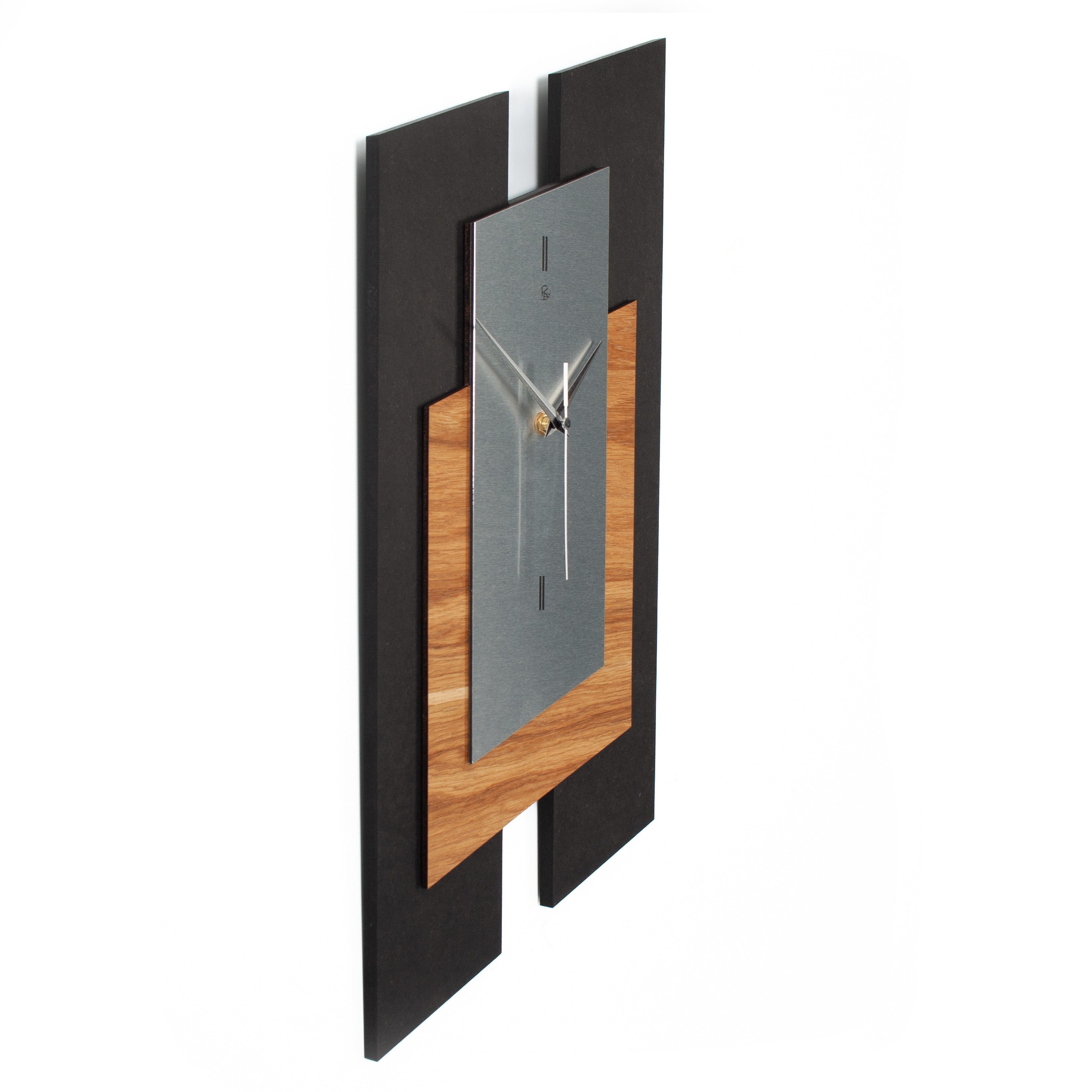 Kreative Feder Wanduhr Designer Wanduhr "Tricolor günstig online kaufen