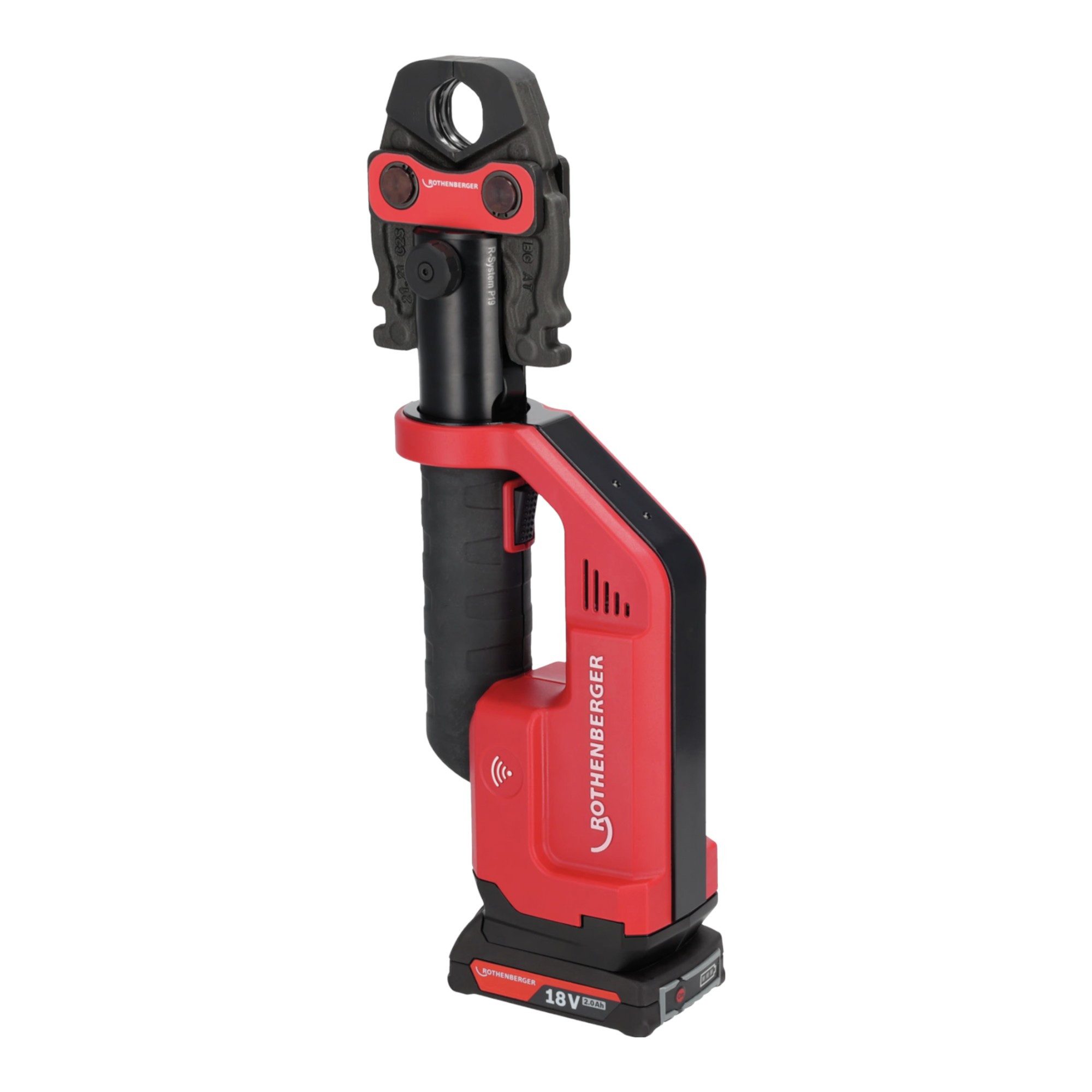 Rothenberger Werkstattpresse Romax Compact III Basic Set 1 18 V 19 kN + 1x Akku 2,0 Ah + Ladegerät