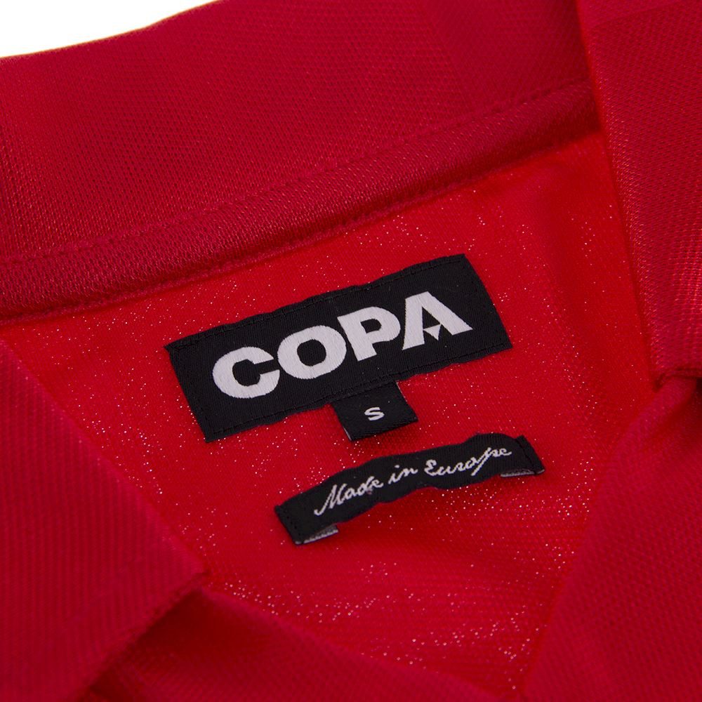 COPA Fußballtrikot Retro Spanien 1984 Bestick Vereinsemblem