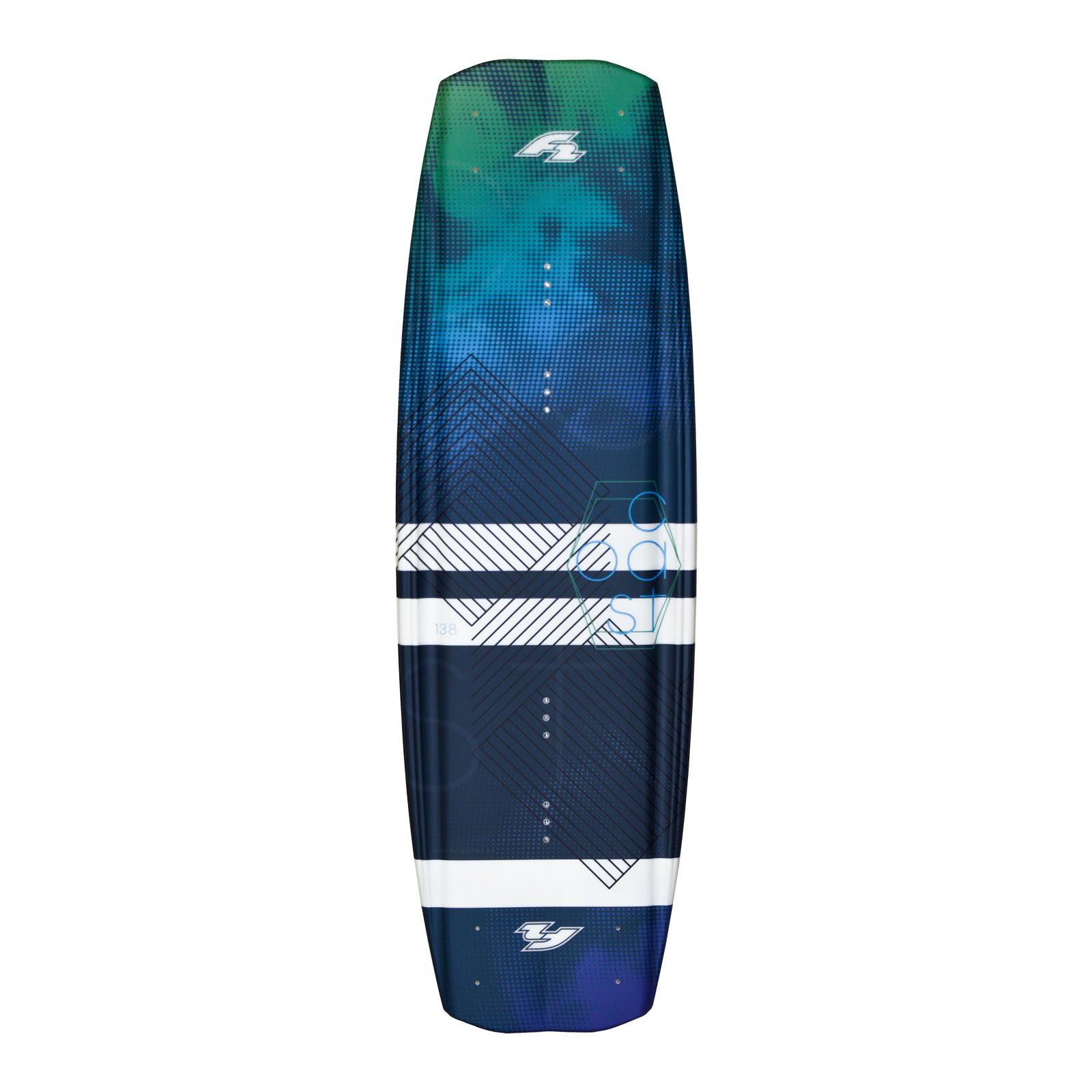 F2 Wakeboard F2 Set Wakeboard Coast Ocean 138cm mit Wakebindung Team Boot L/XL, Wakeboard
