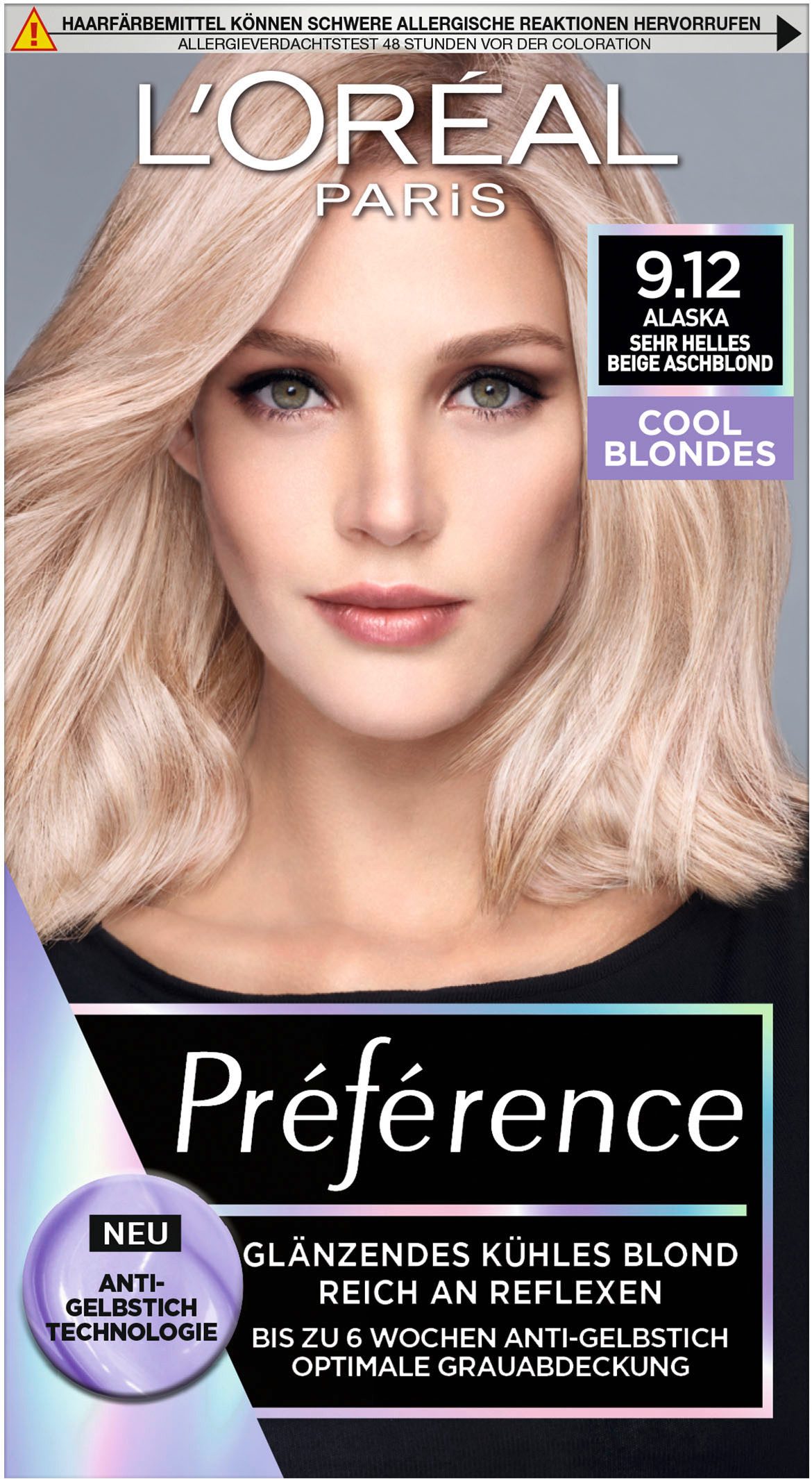 L'ORÉAL PARIS Haarfarbe Preference Cool Blondes, langer Farbglanz