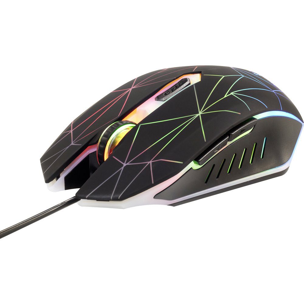 Renkforce RF-GM-120 Gaming-Maus USB Optisch Schwarz 6 Tasten 3600 d Mäuse