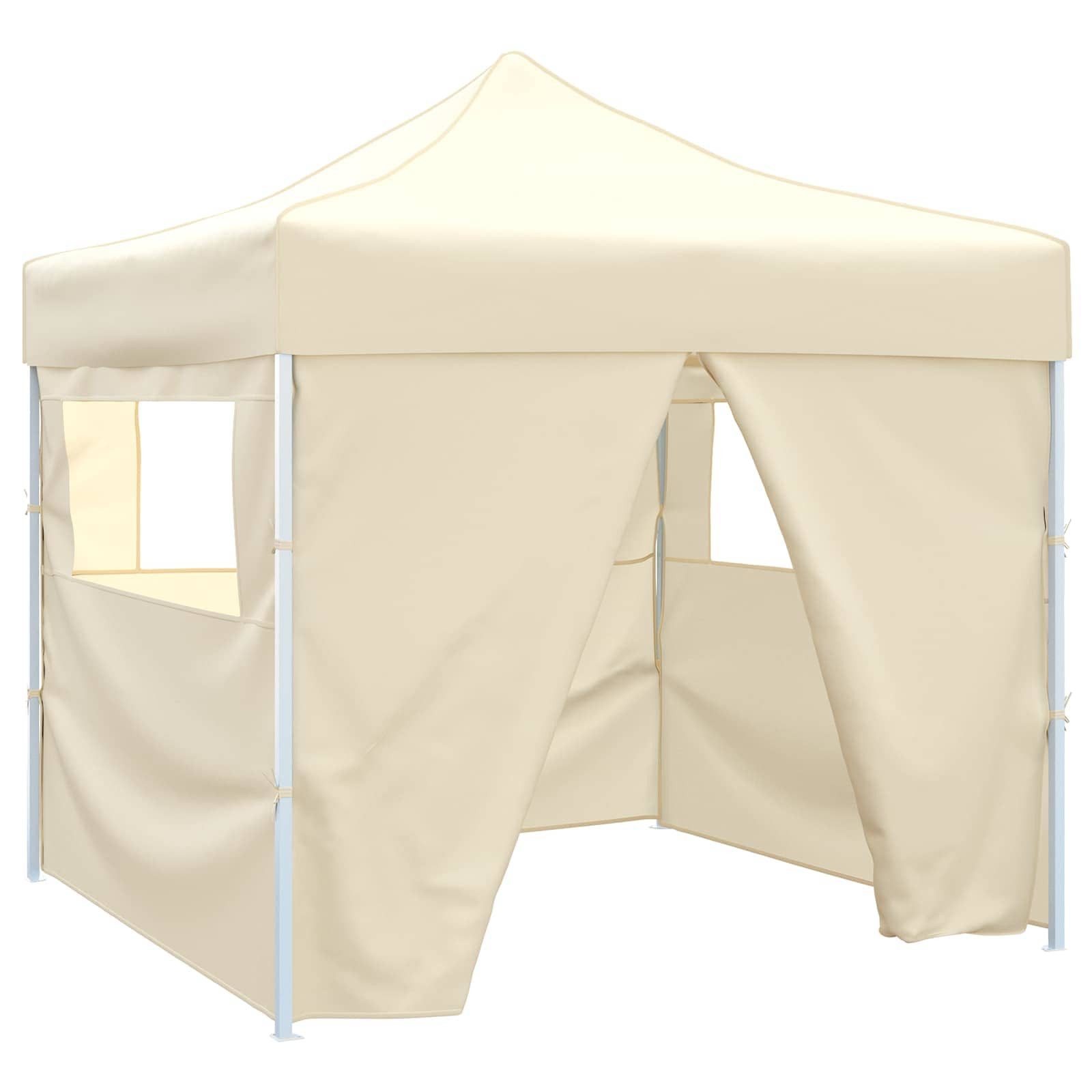 vidaXL Partyzelt Party-Zelt 291 x 291 x 315 cm Creme Oxford-Stoff