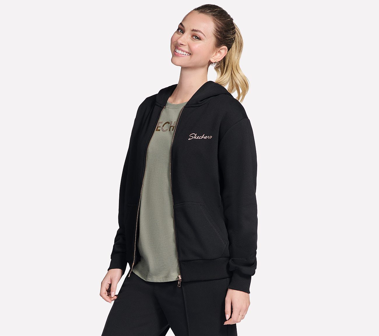 Skechers Trainingsjacke SKECH-SWEATS SIGNATURE FZ HOODIE günstig online kaufen