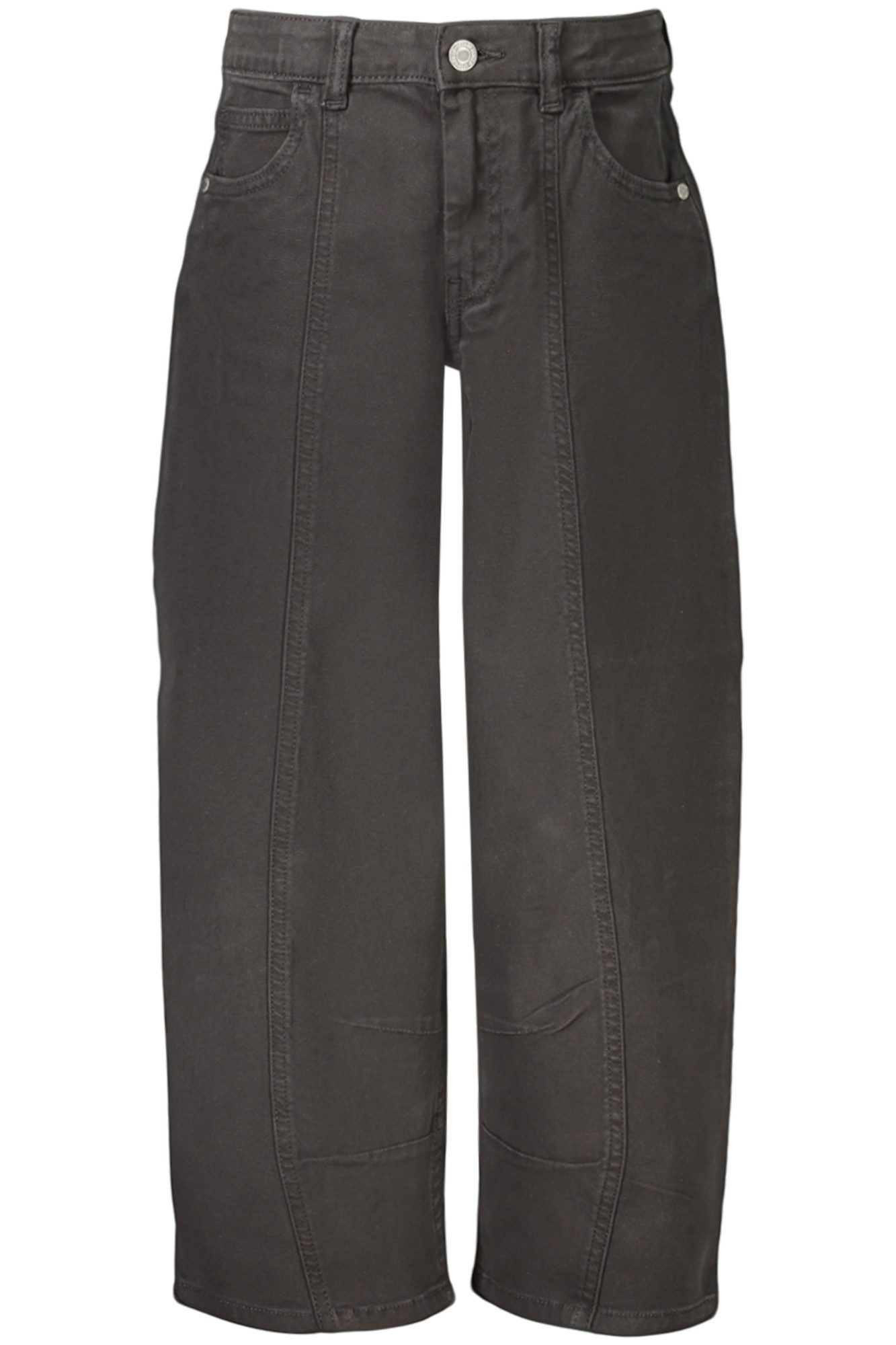 GUESS JEANS 5-Pocket-Jeans Schwarze Kinder-Jeans aus Denim mit verstellbarem Bund & Logo-Detail