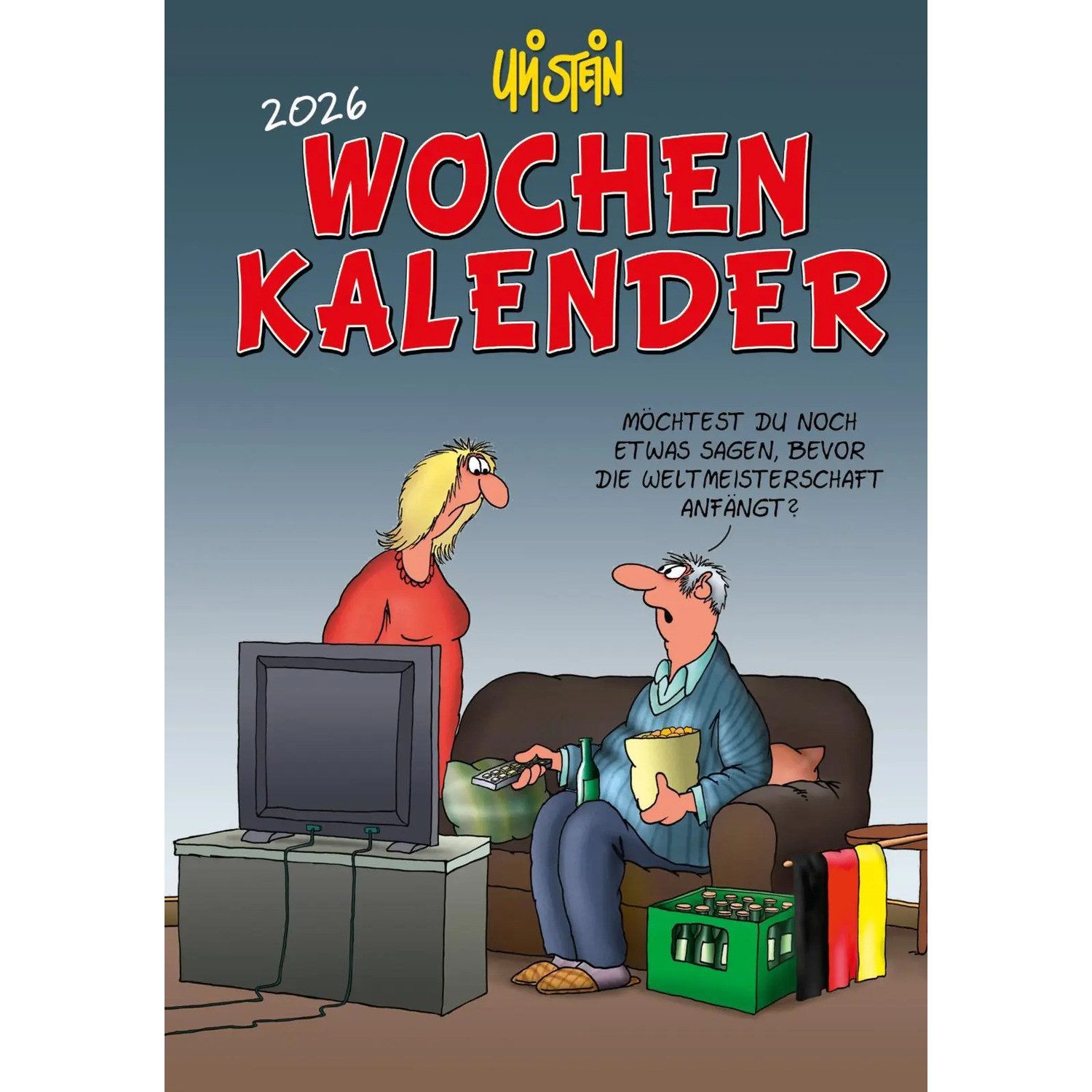 Lappan Verlag Geburtstagskalender Uli Stein Wochenkalender 2026: Taschenkalender mit Spiralbindung...