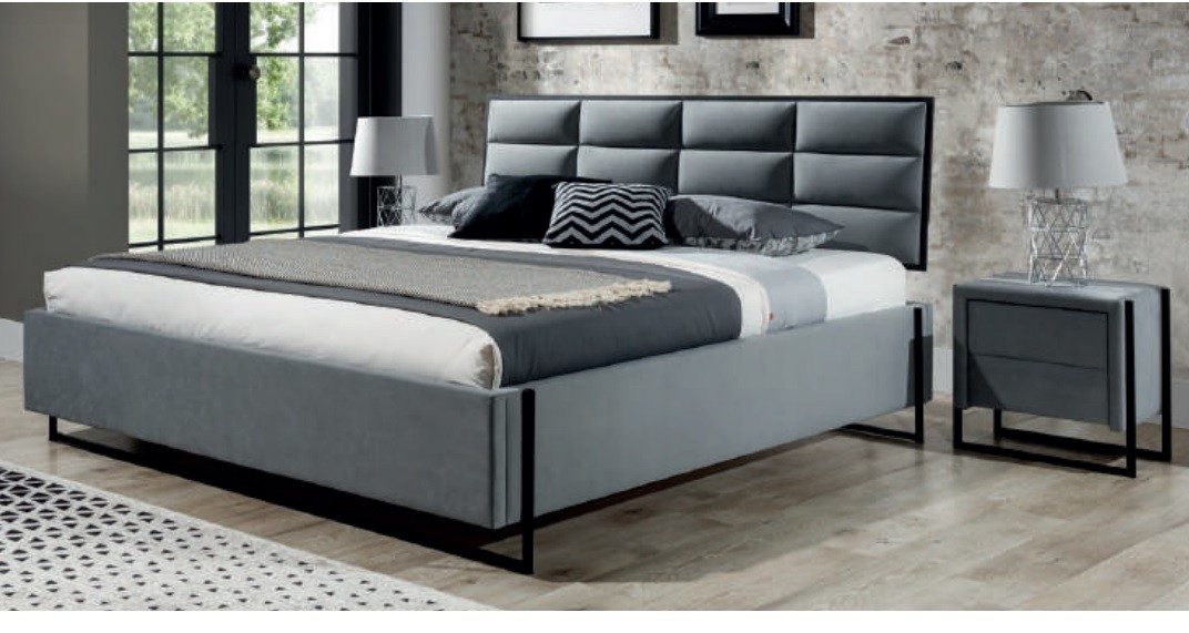 Xlmoebel Schlafzimmer-Set Stolwit Schlafzimmermöbel mit modernem Design in Holzoptik, (3-tlg., 3tlg.Schlafzimmer set(Bett + 2x Nachttische), Hergestellt in Europa