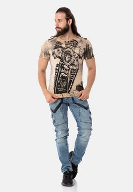 Cipo & Baxx Bequeme Jeans im rockigen Design