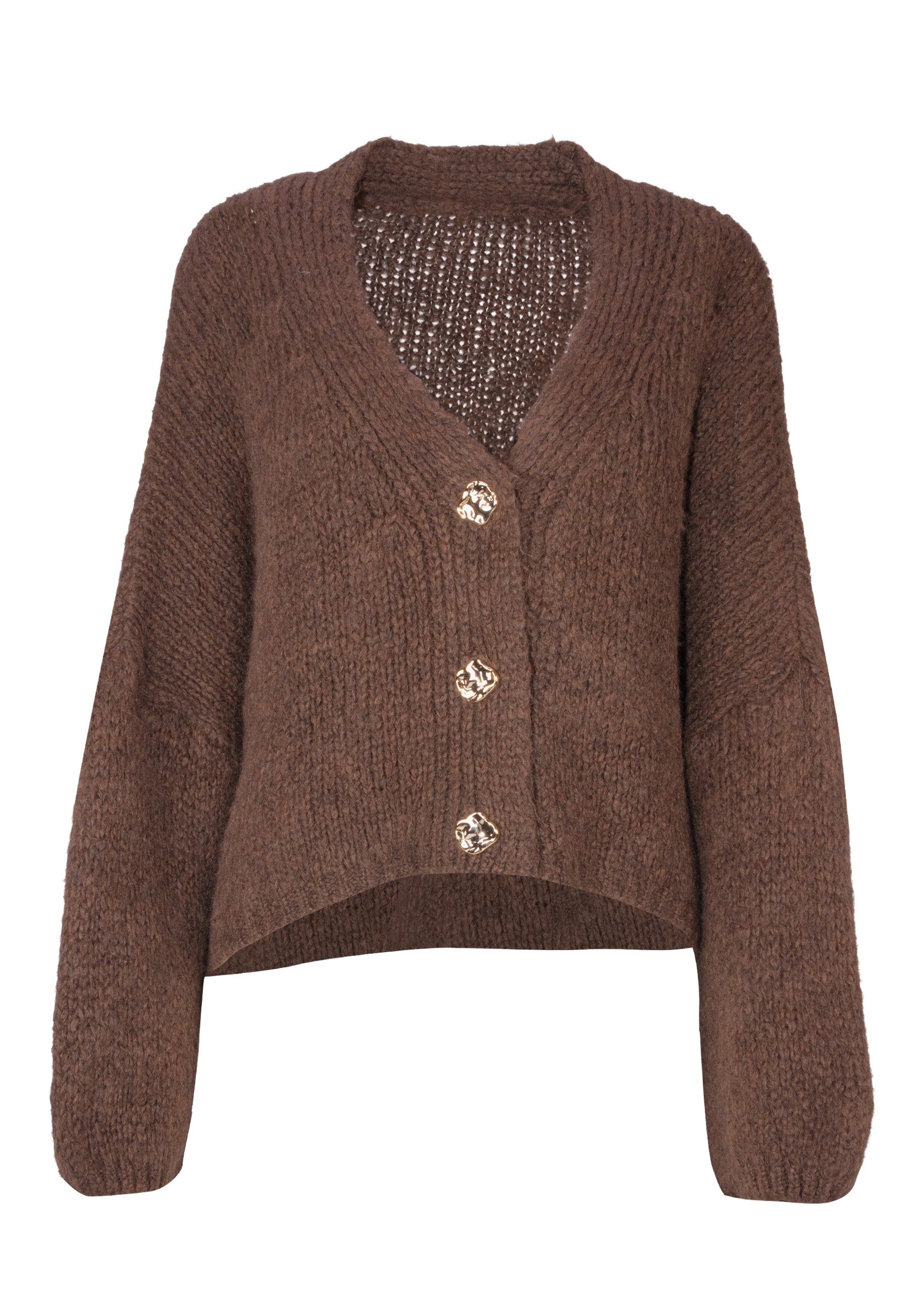 Seasons of April Cardigan JOJO (1-tlg) Damen Cardigan Strickjacke Oversize mit Knöpfen