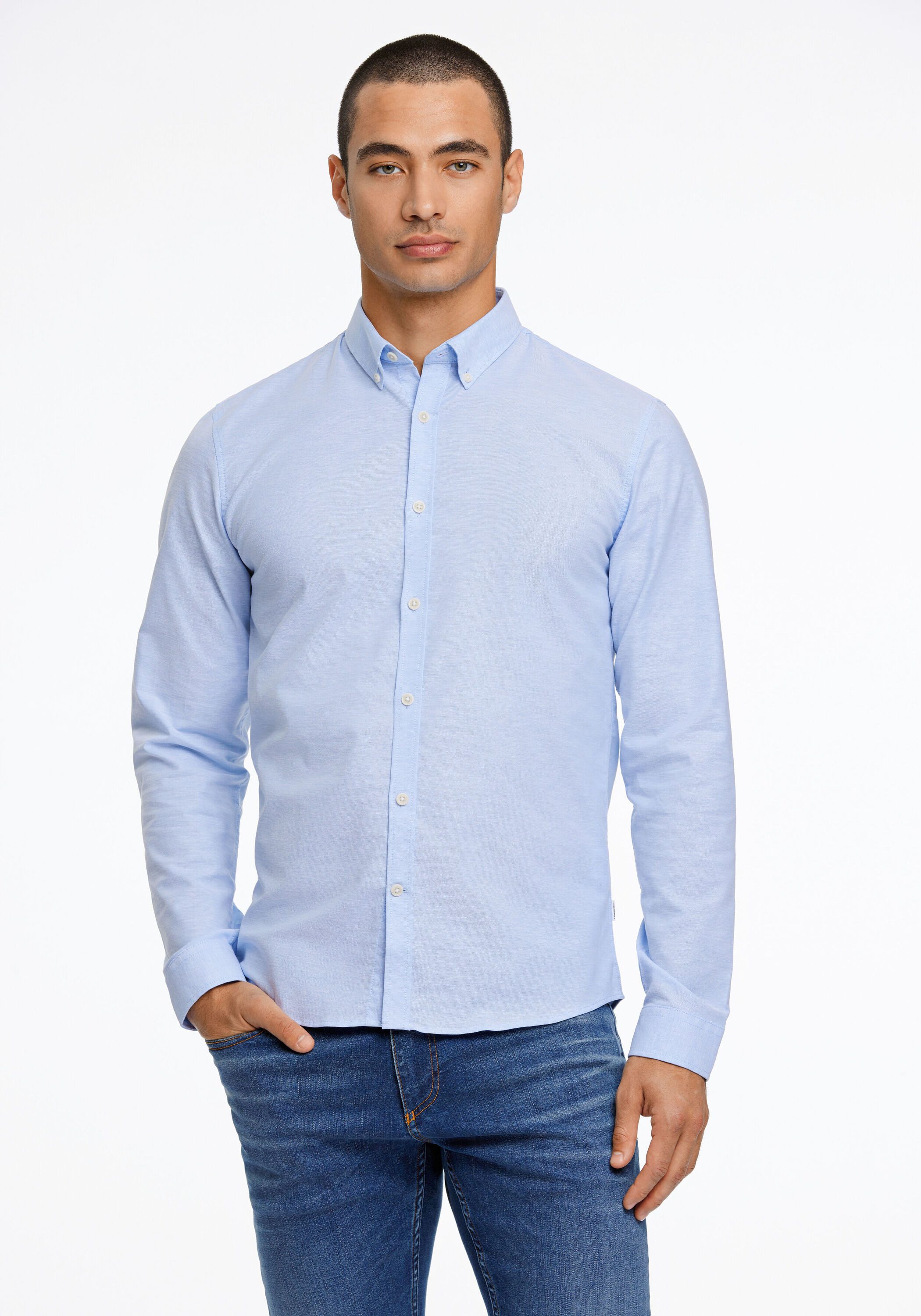 LINDBERGH Businesshemd Oxford-Hemd Slim Fit günstig online kaufen