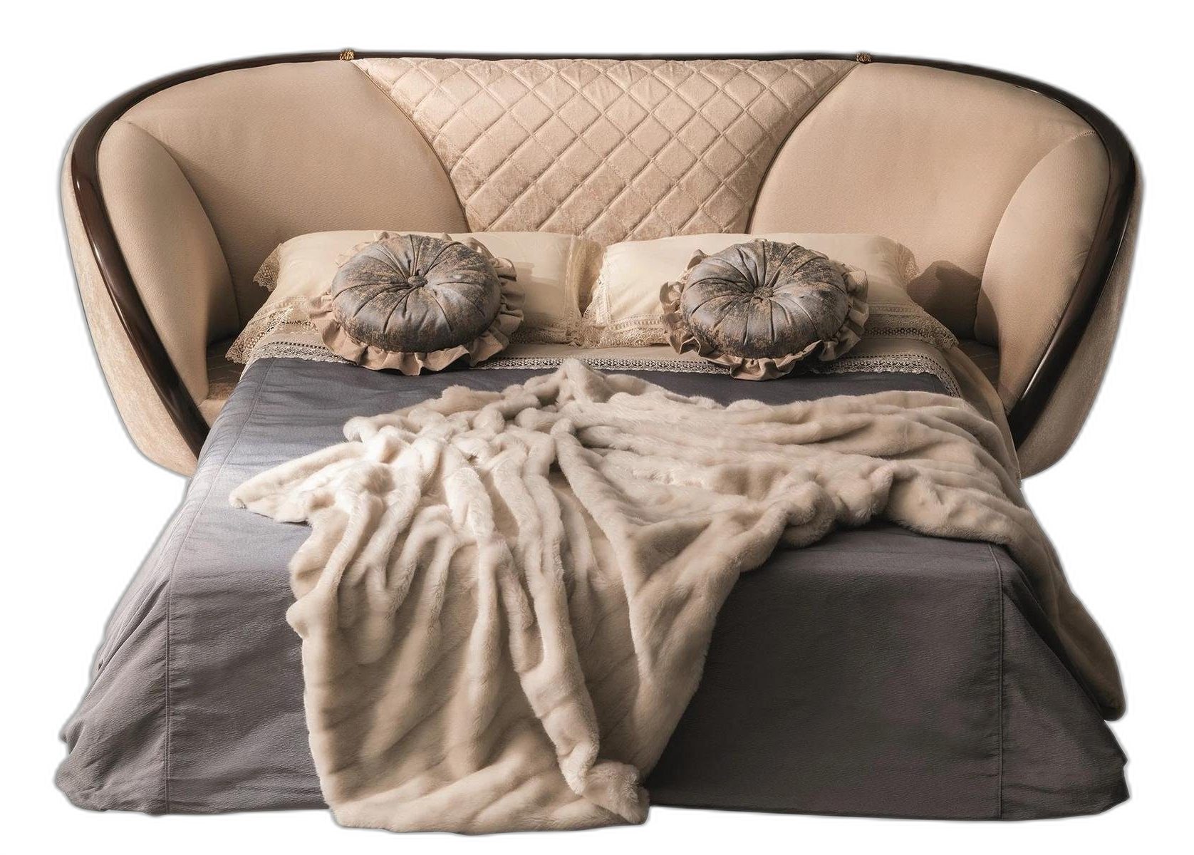 Xlmoebel Schlafsofa Designer Sofa mit Bettkasten-Funktion in modernem Stil, Hergestellt in Europa