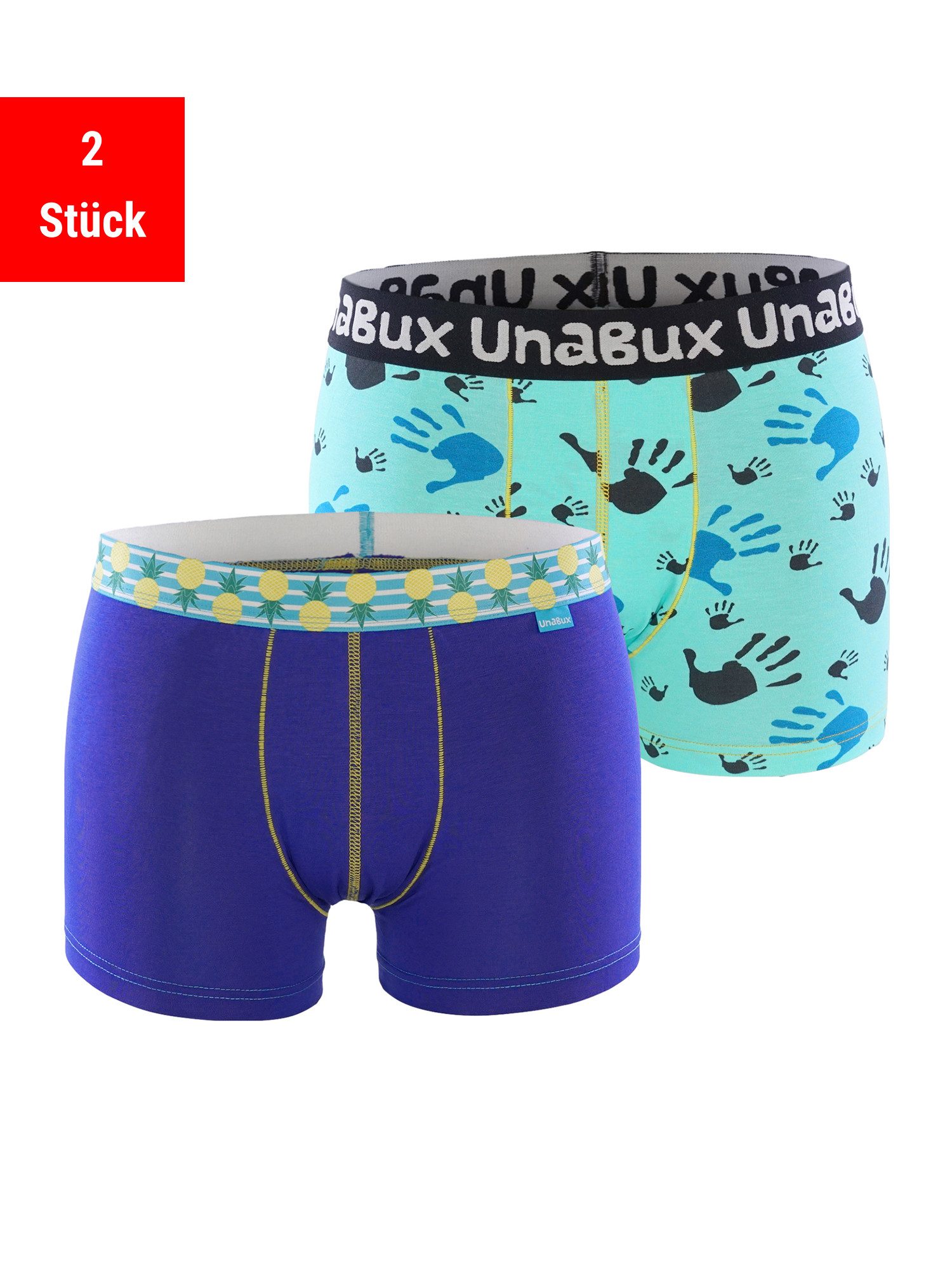 UnaBux Retro Pants Boxer Briefs RUPERT / FIVE FINGERS (2-St)