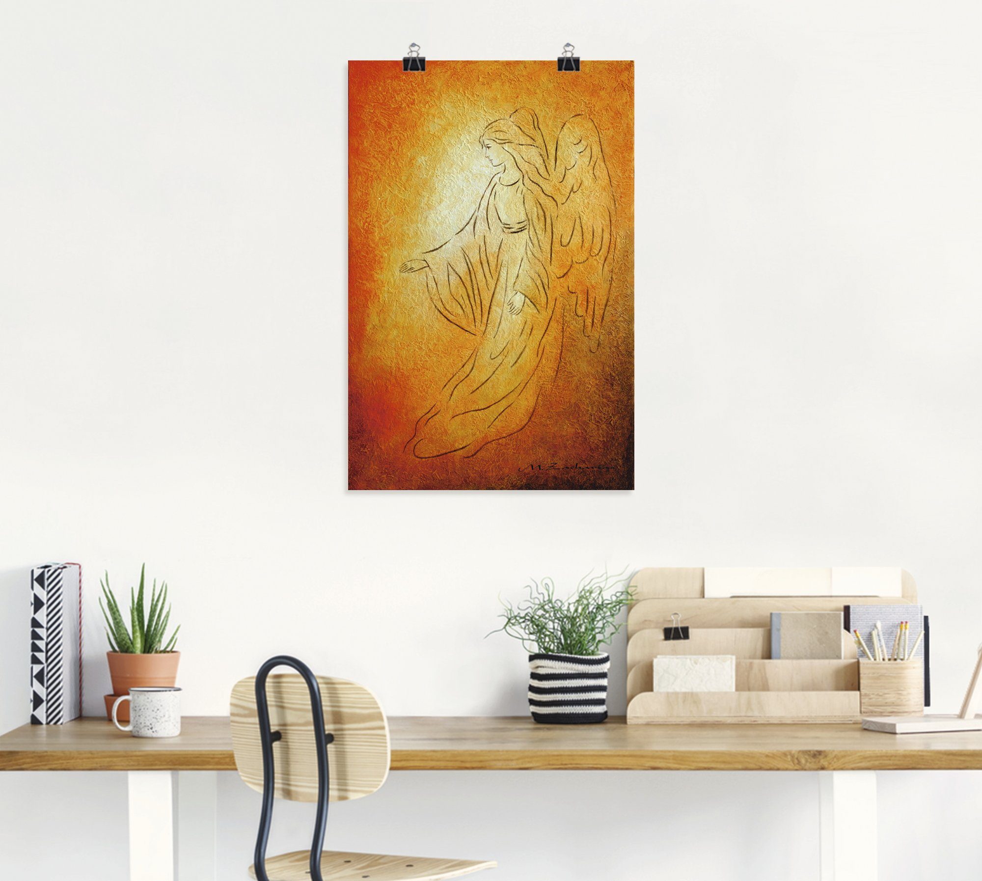 Artland Wandbild Engel der Heilung - Engelkunst, Religion (1 St), als Leinwandbild, Poster in verschied. Größen