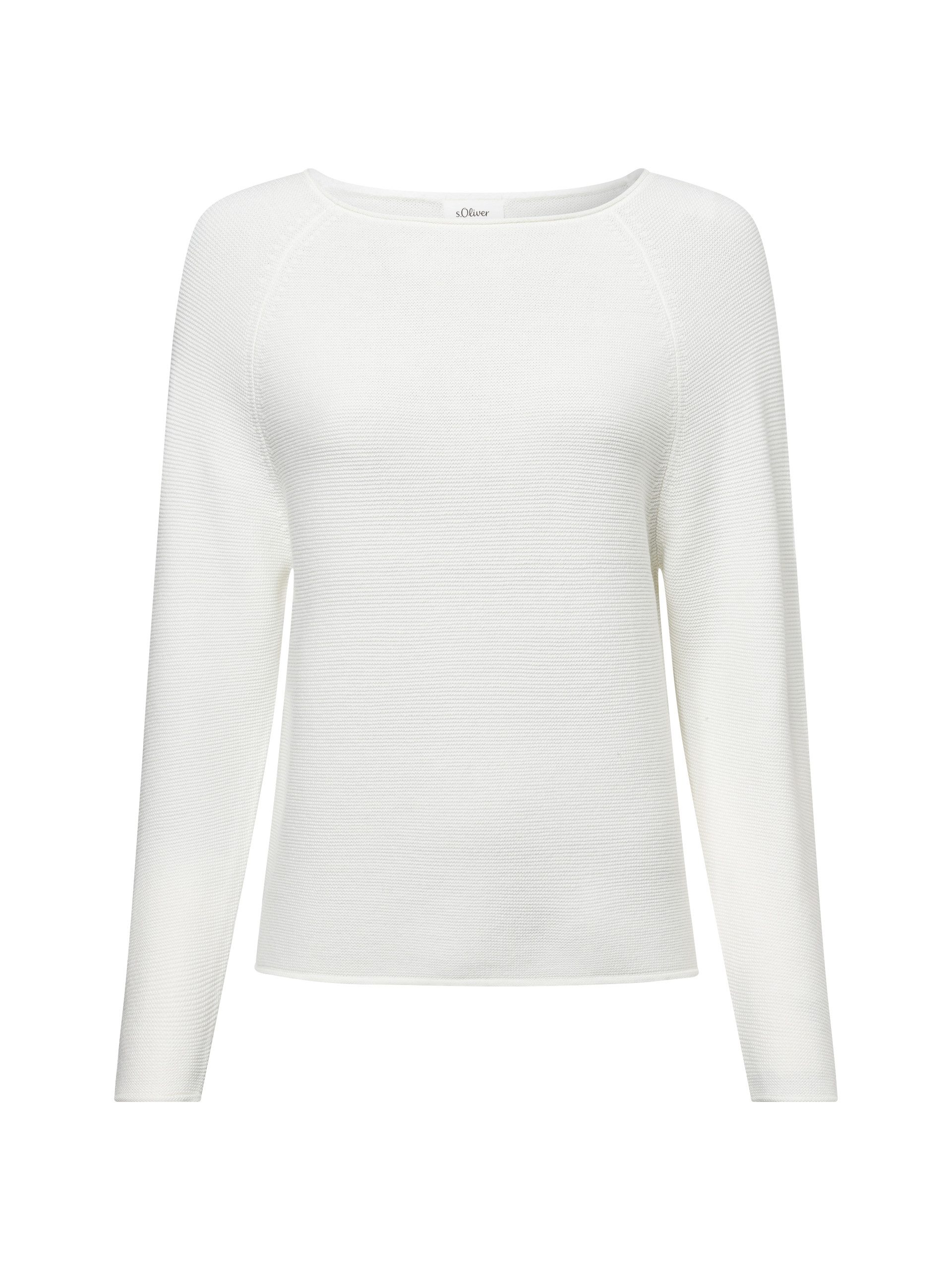 s.Oliver Strickpullover Strickpullover mit U-Boot-Ausschnitt und günstig online kaufen