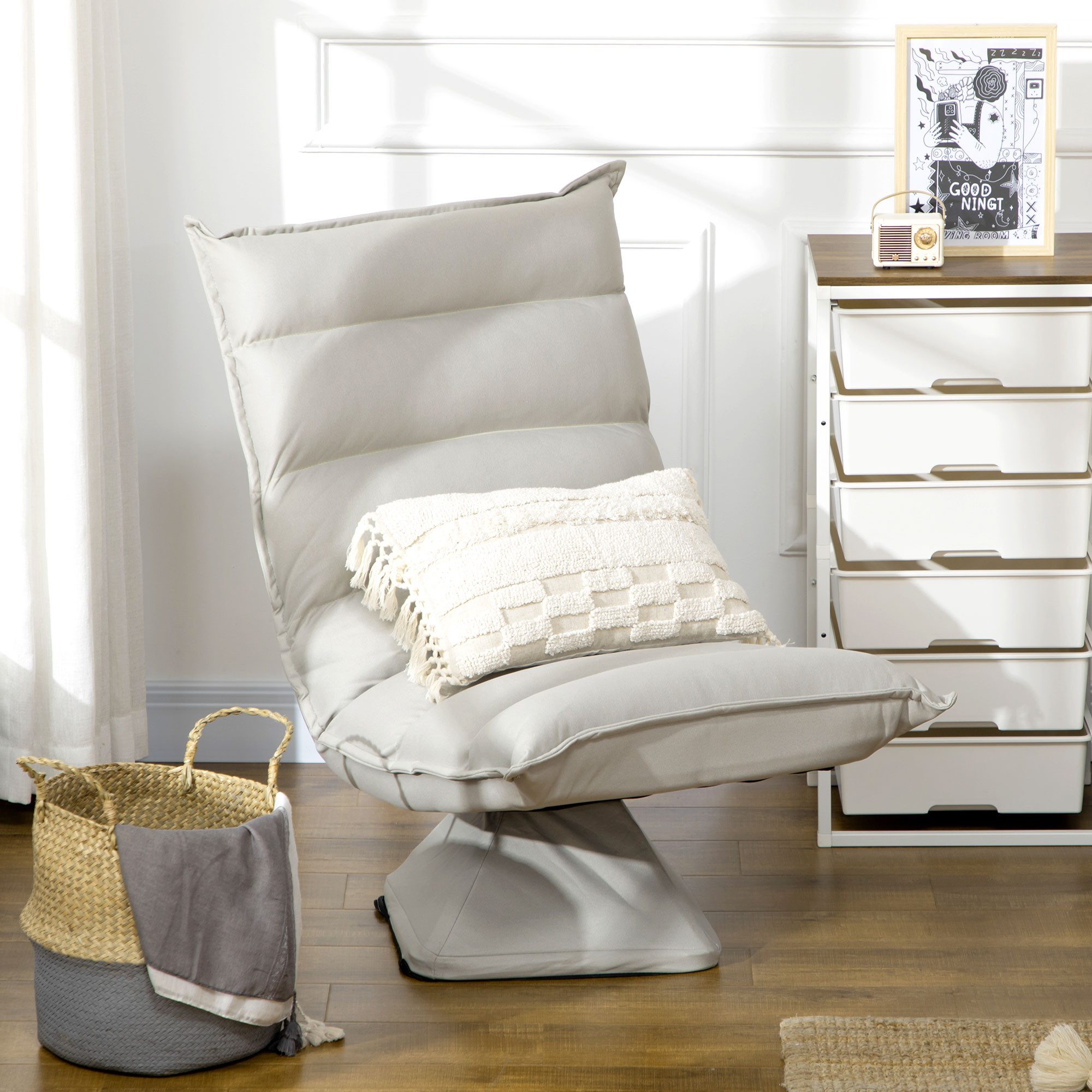 HOMCOM Relaxsessel Relaxsofa, mit Verstellbarer Lehne, Drehbarer Meditation günstig online kaufen