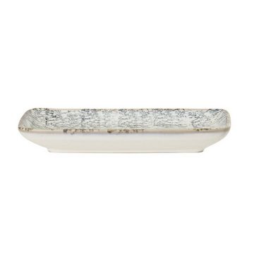 Bloomingville Servierplatte, Keramik, Grau L:19cm B:12cm Keramik