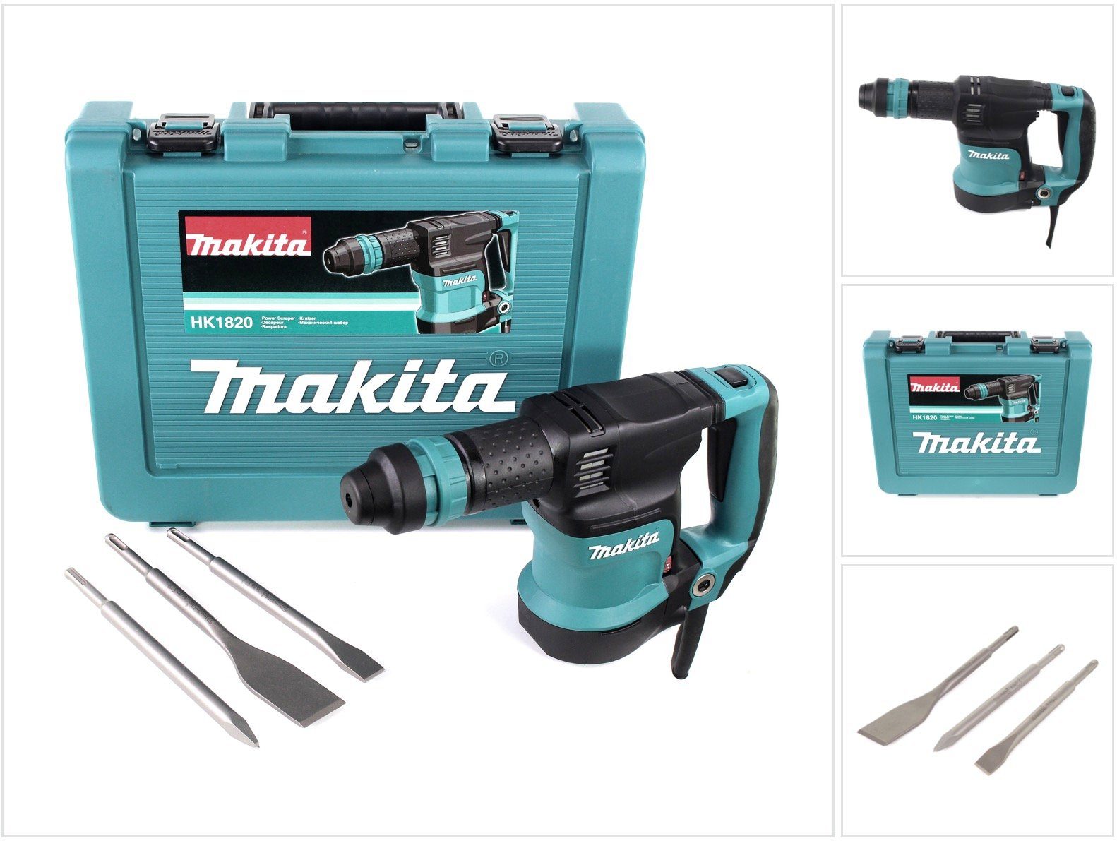 Makita Abbruchhammer HK 1820 SDS Plus 550 W Leicht - Meißelhammer im Transportkoffer