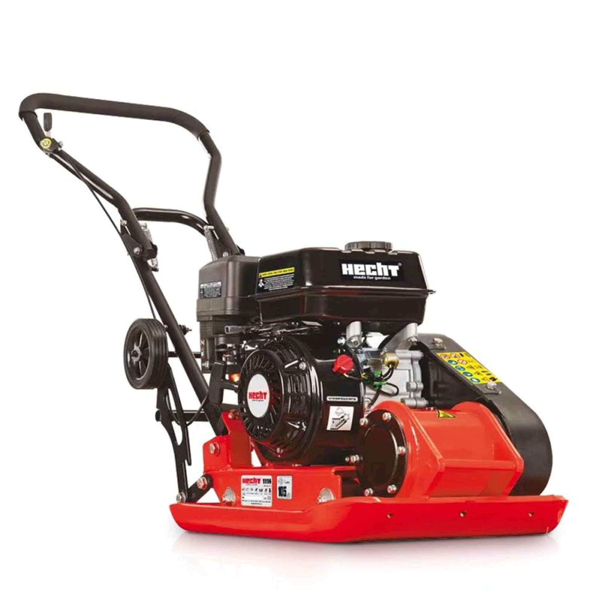 Hecht Rüttelplatte 1114, max. 5500 vpm, (LxB) 55x58 cm, 580x550mm, Gummischutzmatte, 35 cm Tiefe, 35 m/min