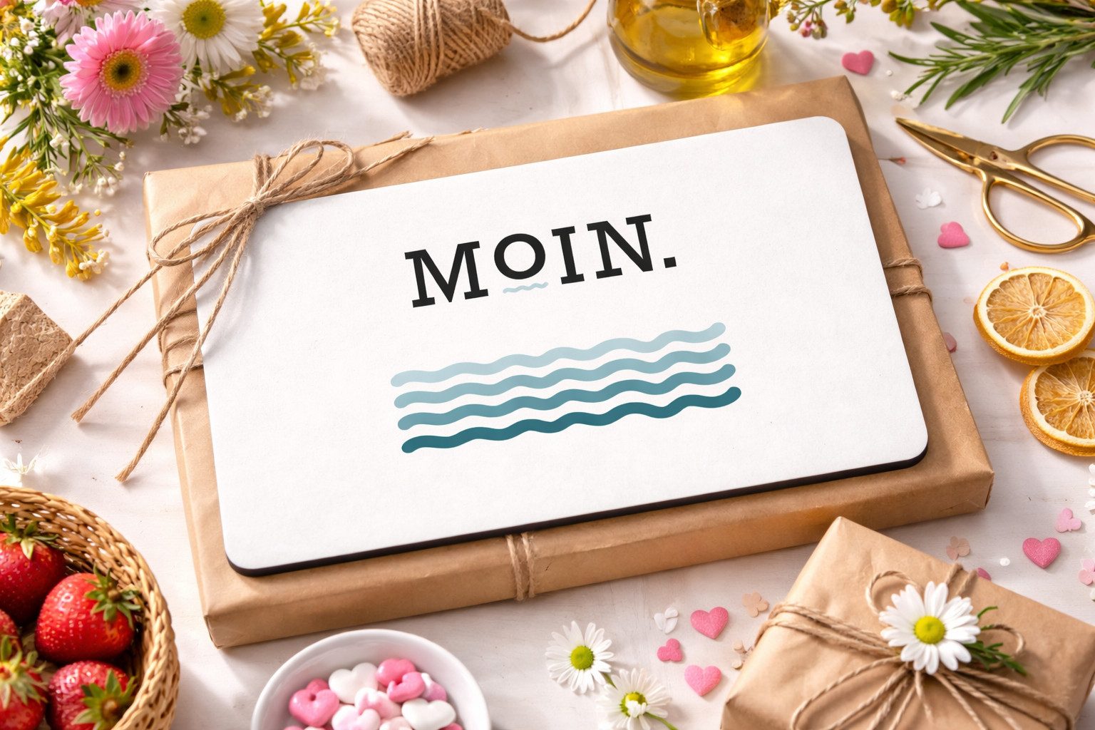 PPD Frühstücksbrett Frühstücksbrettchen aus Resopal - Moin, Resopal, (1-St)