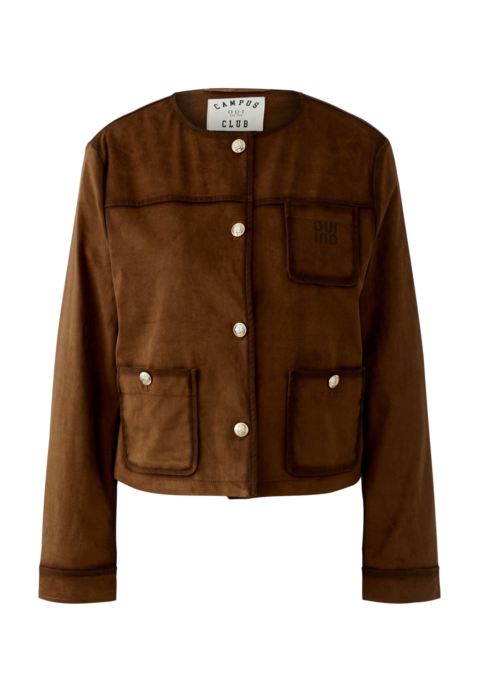 Oui Outdoorjacke Lederimitatjacke günstig online kaufen