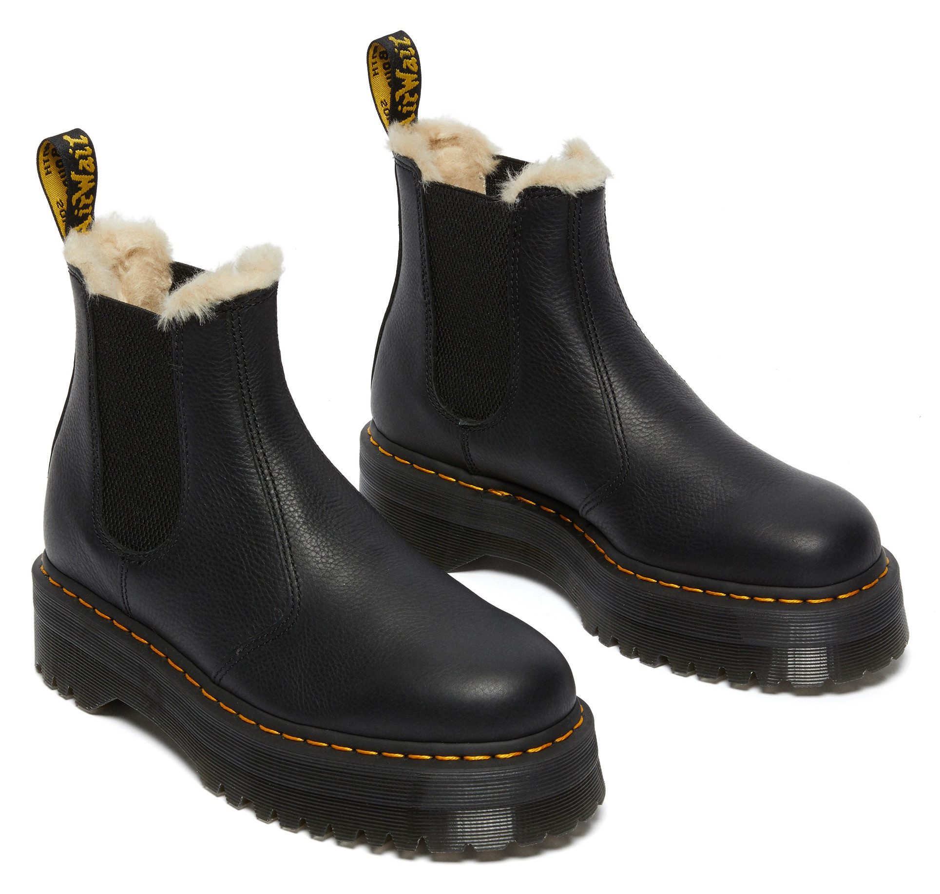 DR. MARTENS 2976 Quad Winterstiefelette Plateauboot mit Warmfutter