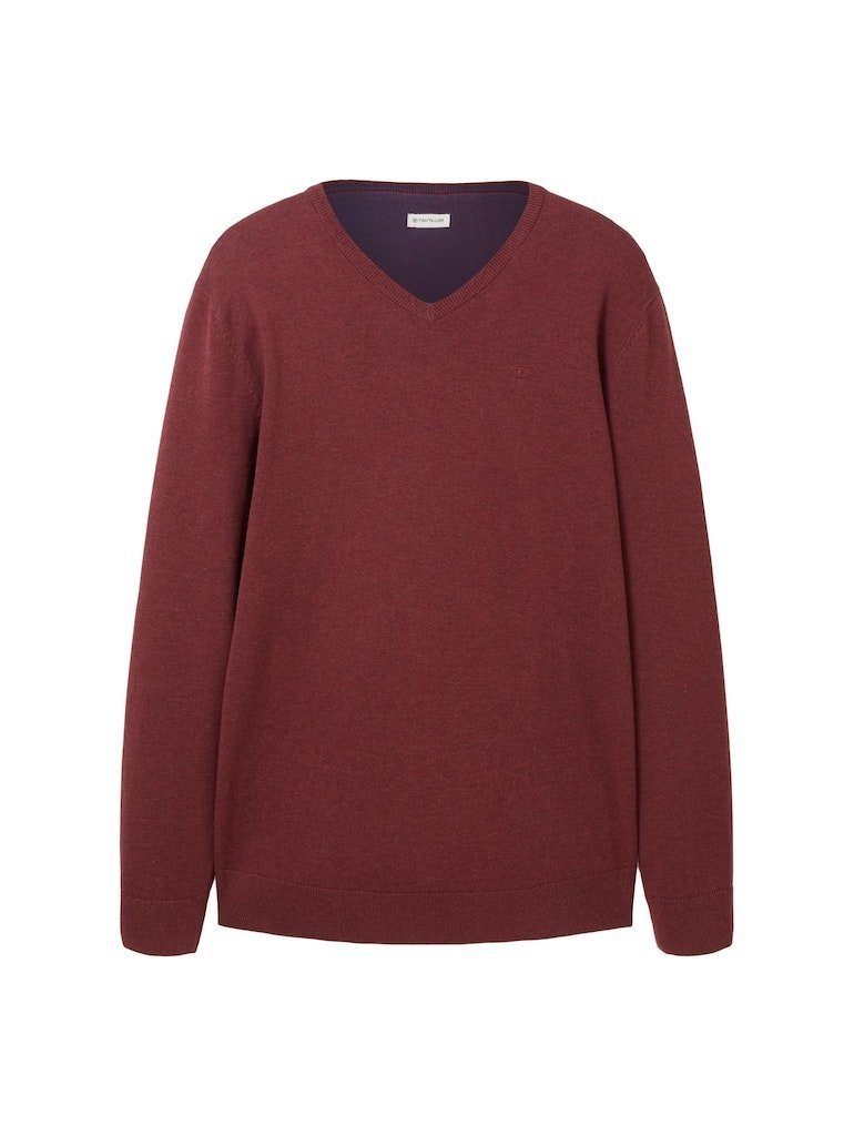 TOM TAILOR Sweatshirt Basic V-Neck Sweater günstig online kaufen
