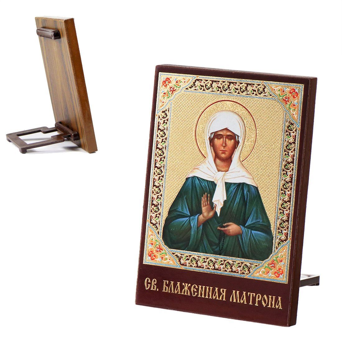 NKlaus Bild Ikone Matrona Von Moskau Holz 8x6 Икона Матрона Московская 1356 günstig online kaufen