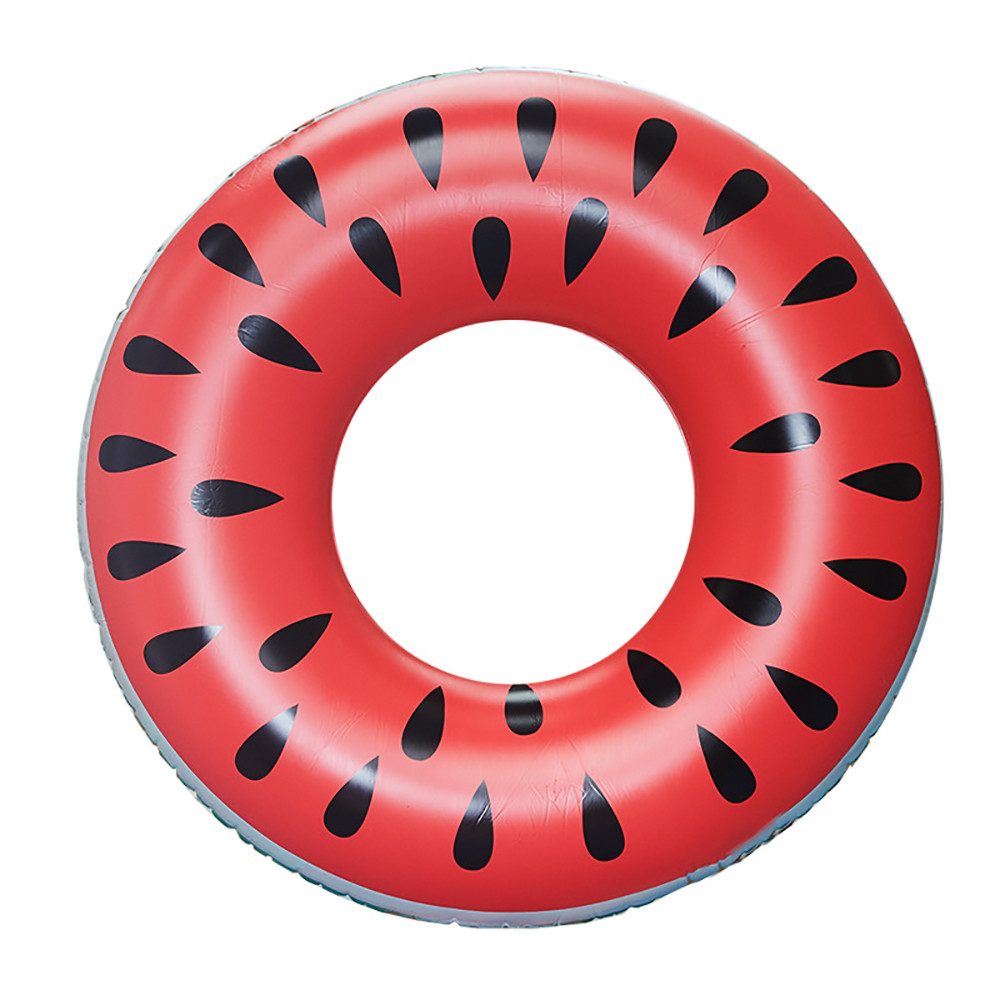 CoolBlauza Schwimmreifen Aufblasbare Schwimmringe mit Sommerfruchtmalerei, Schwimmring Erwachsene Schwimmreifen Wasser Ring 120 cm Badespielzeug