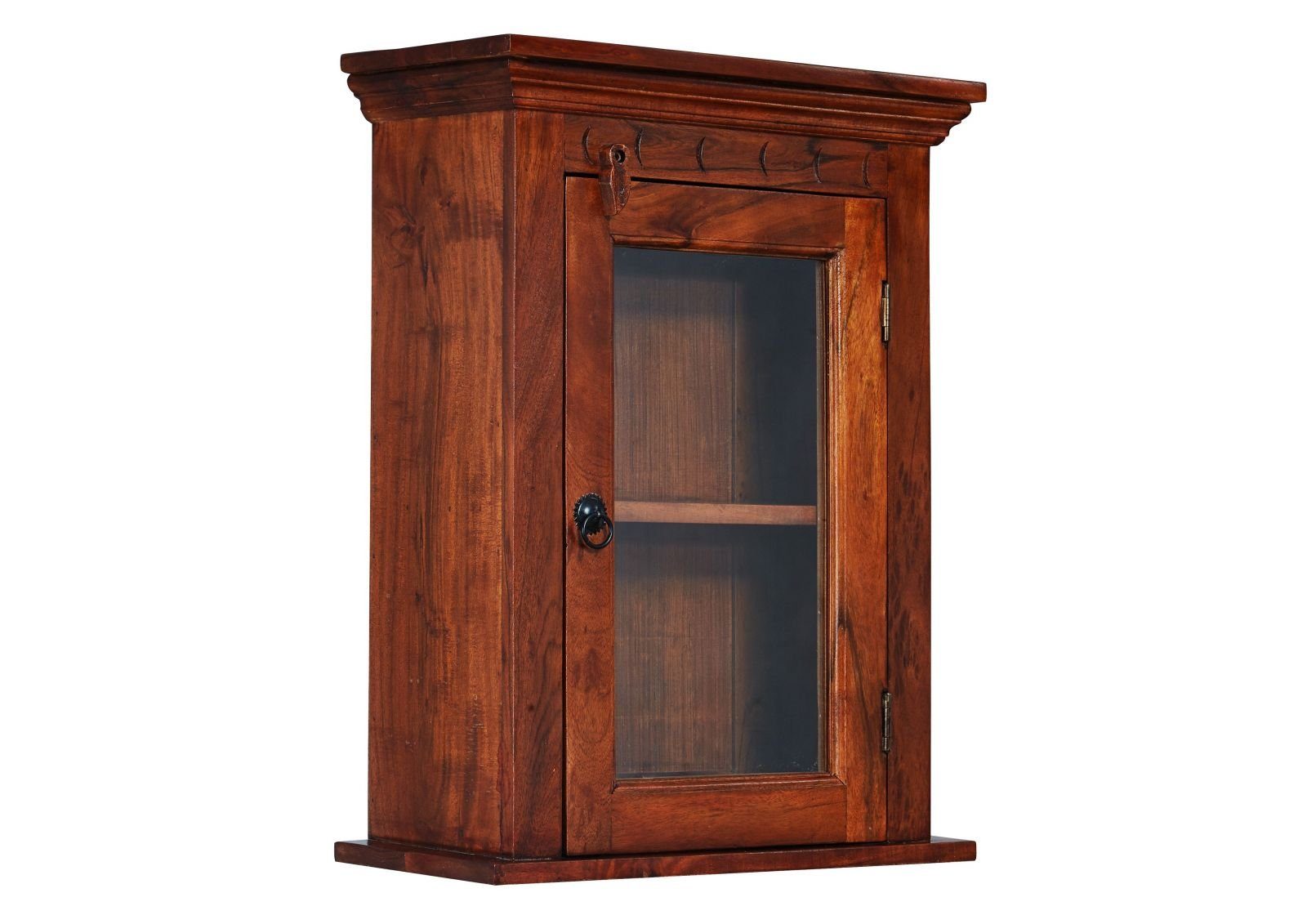Massivmoebel24 Hängevitrine #1002 (Hängevitrine Akazie 52x24x69 günstig online kaufen