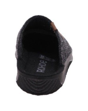 Rohde SOLTAU-H Pantoffel Hausschuh, Schlappen, Clog mit seitlichem Label