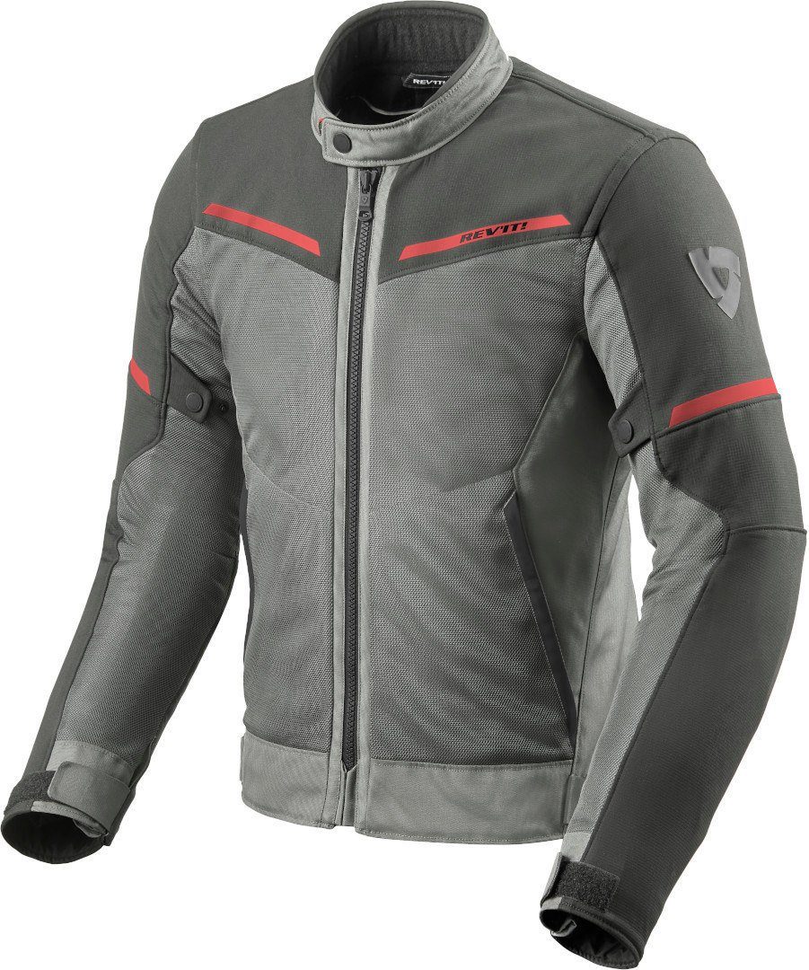 Revit Motorradjacke Airwave 3 Motorrad Textiljacke Grey/Red