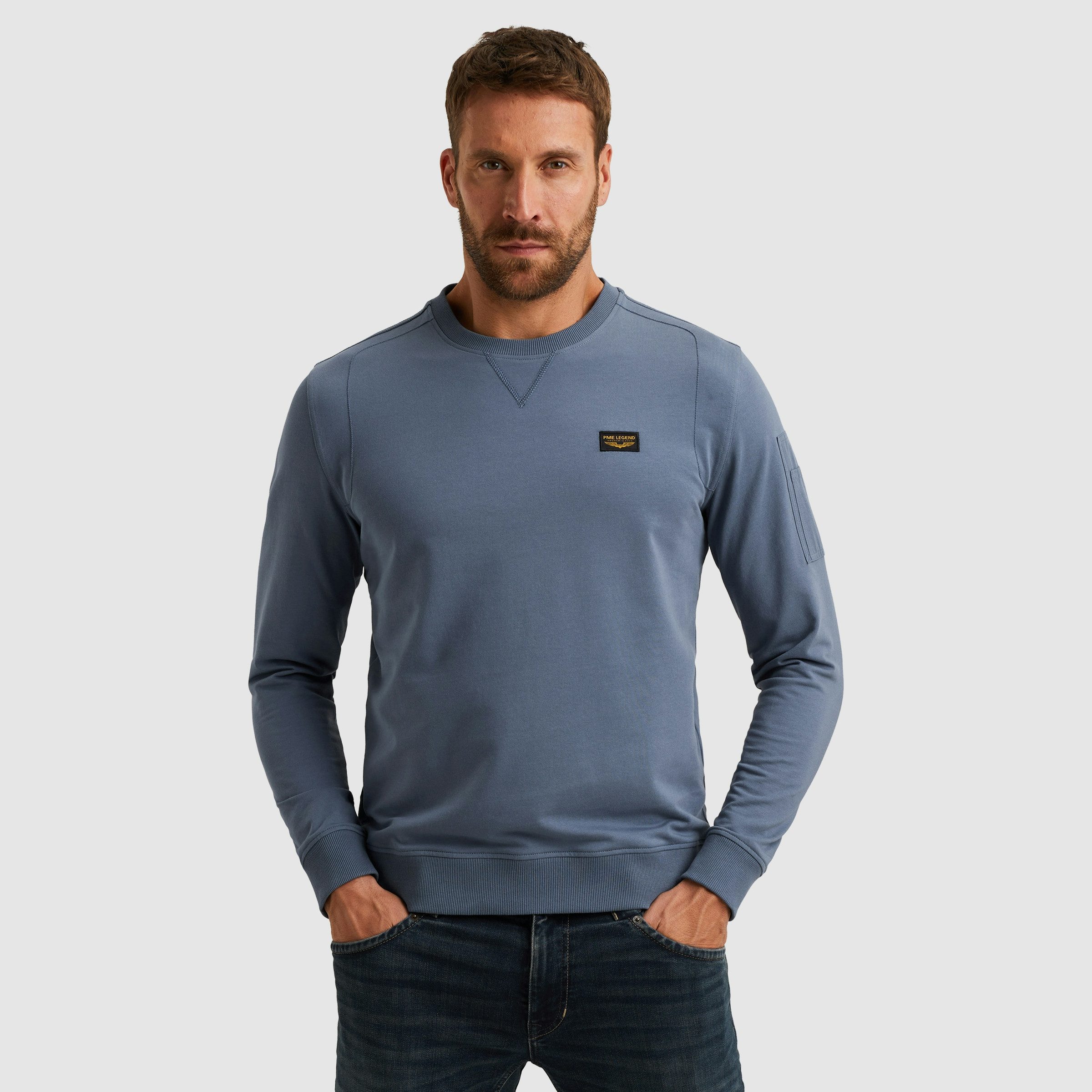 PME LEGEND Sweatshirt mit Logo Stickerei günstig online kaufen