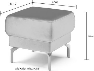 sit&more Hocker Orient 4 V, goldfabene Metallfüße