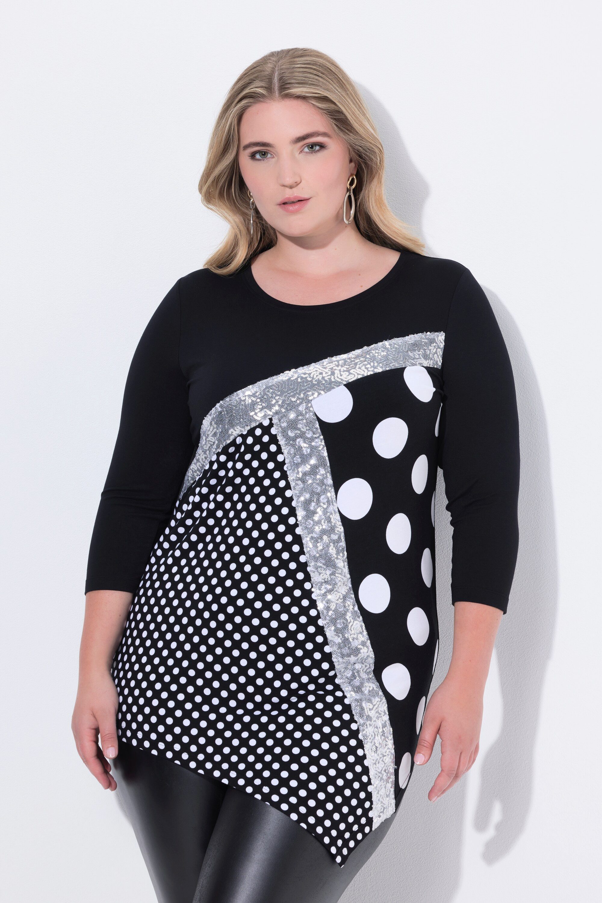 MIAMODA T-Shirt T-Shirt Classic Fit Ziersteinchen Mustermix günstig online kaufen