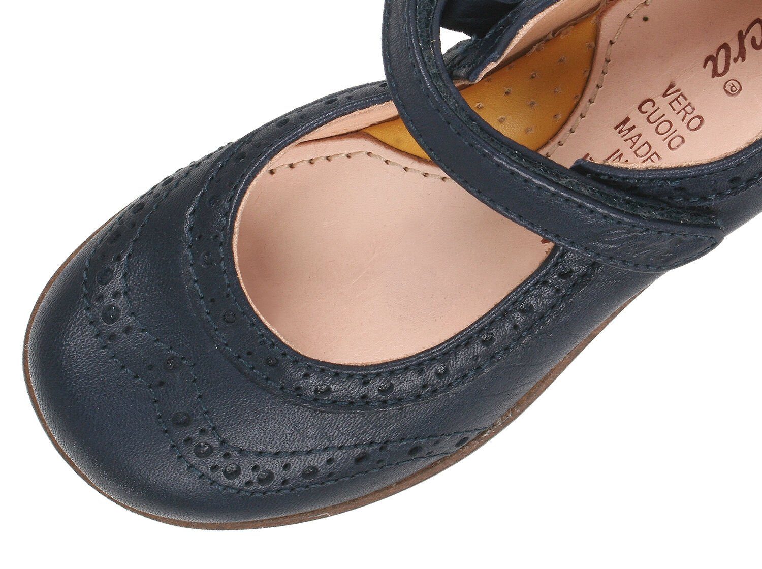 Ocra Ocra 727 Kinder Schuhe Ballerinas Budapester Muster Ballerina