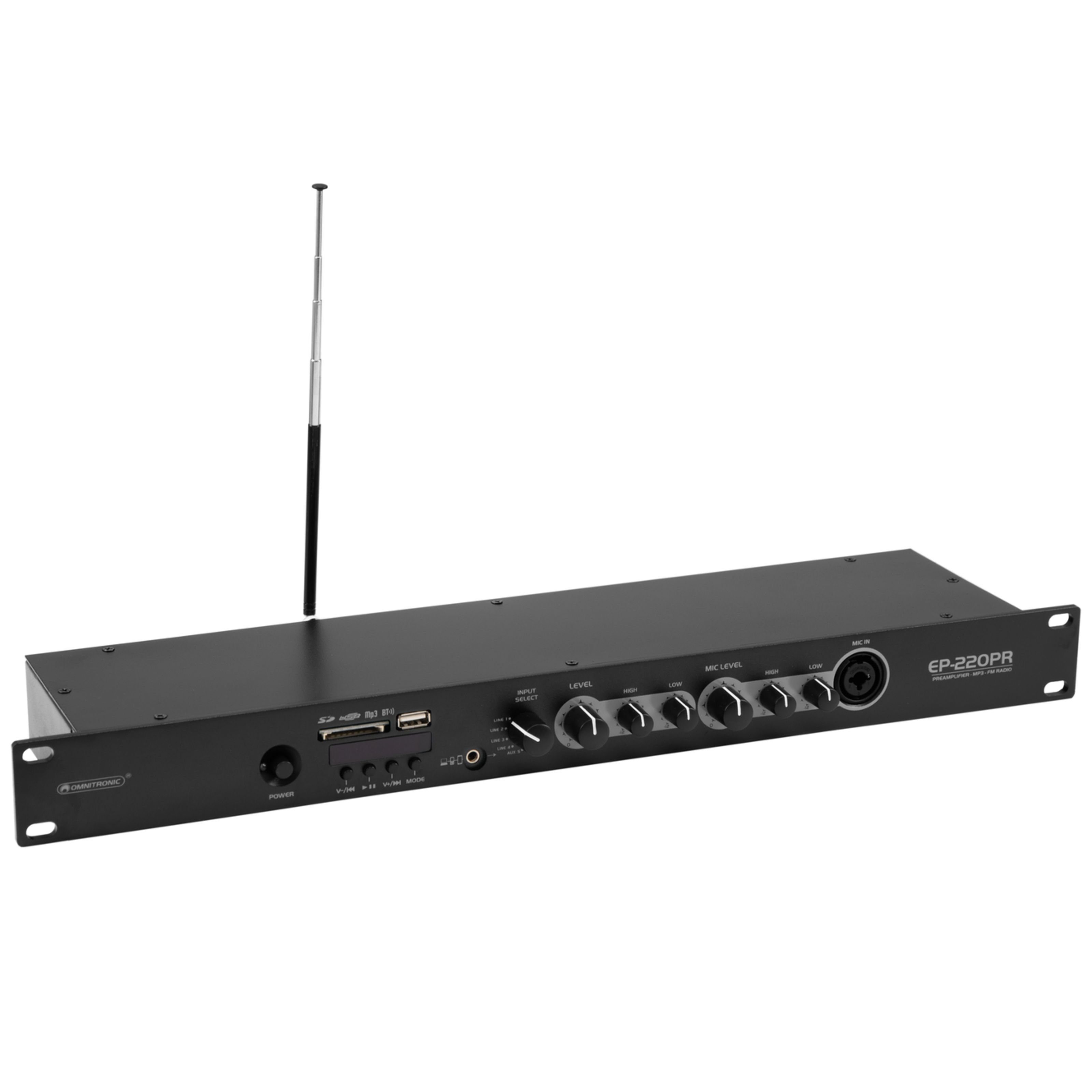 Omnitronic CD-Player (EP-220PR MP3-Player & FM-Radio - Zuspielgerät)