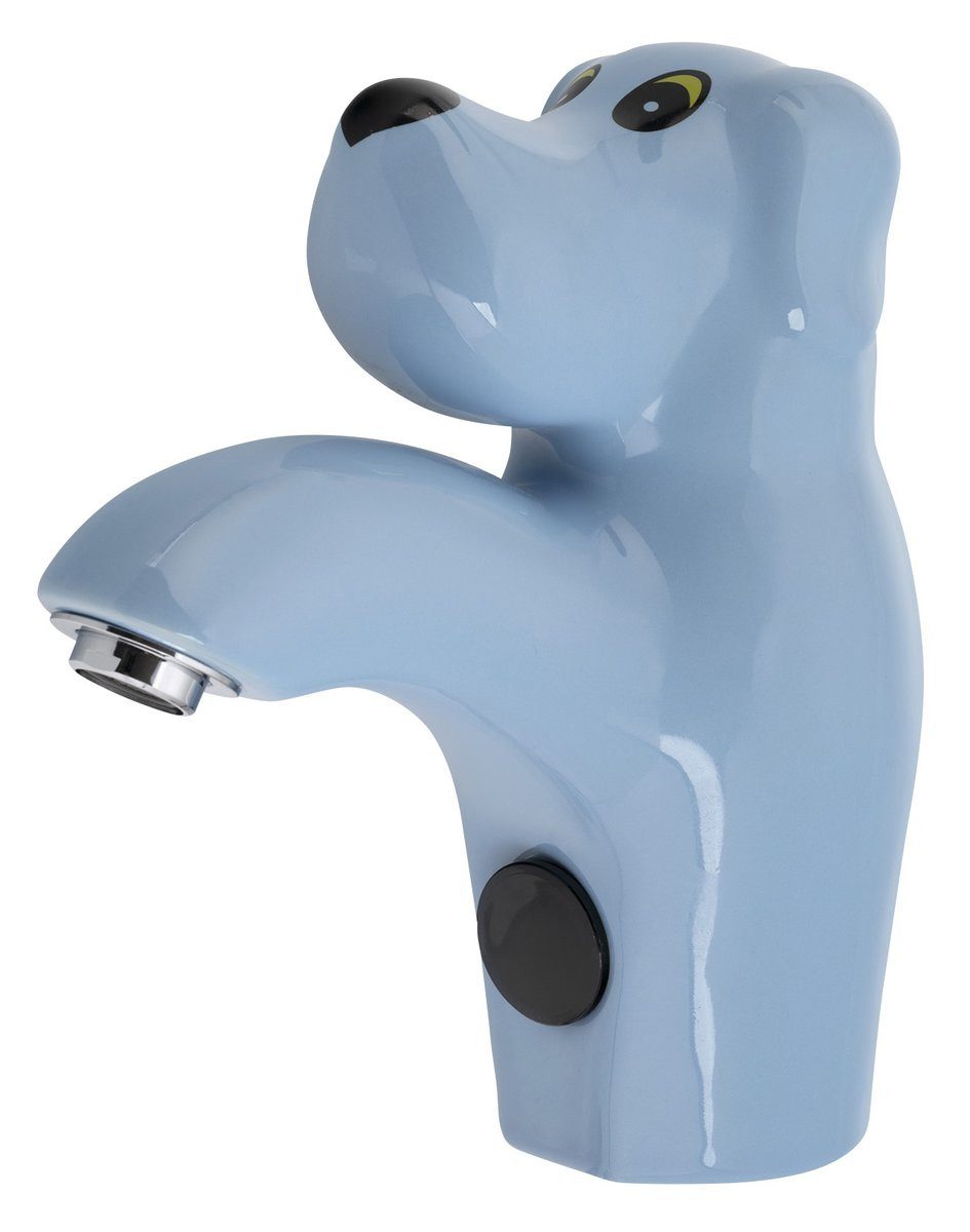 Sapho Waschtischarmatur Keramik Sensor-Standarmatur, 6V DC (4xAA), Hund, Blau Sapho-PS402B