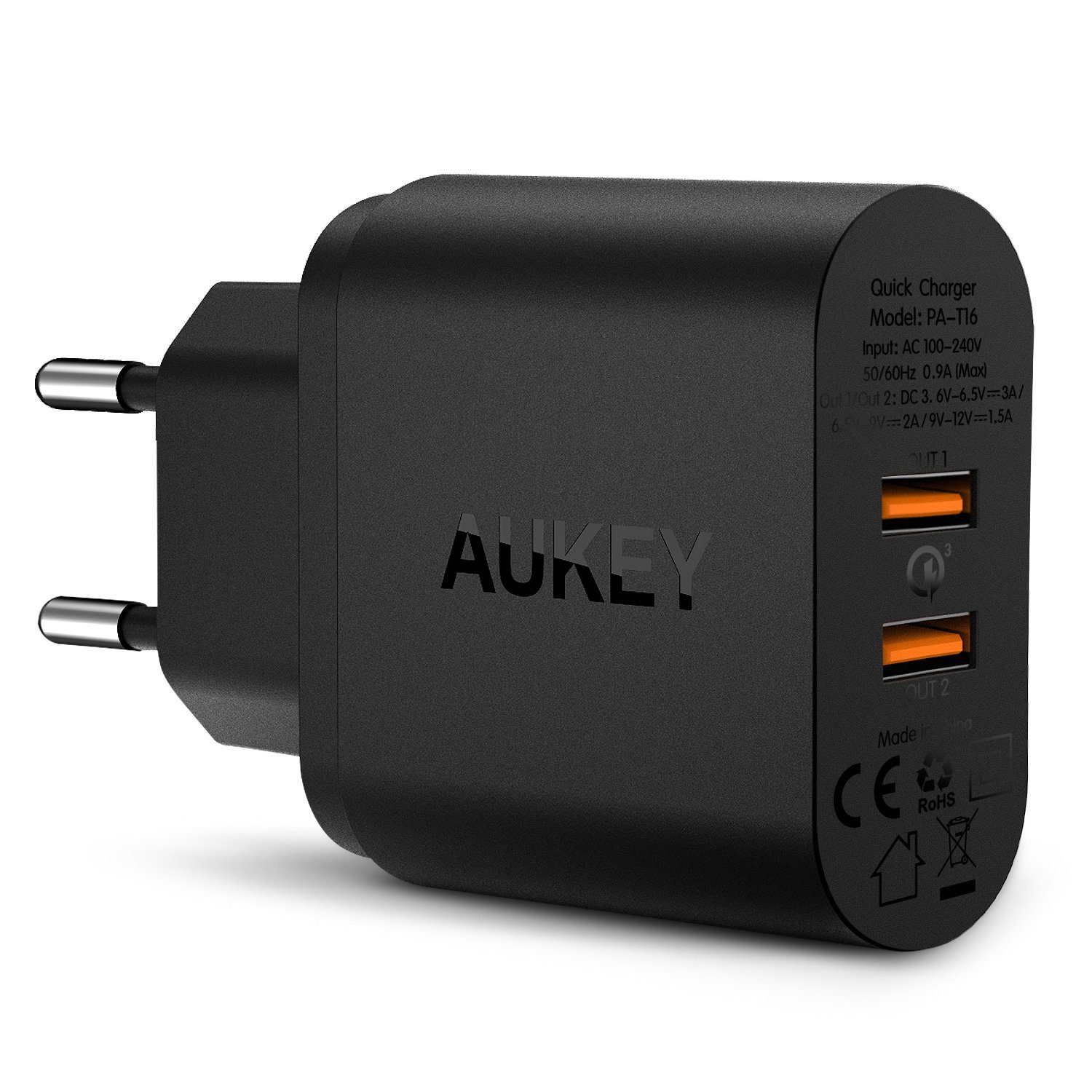 AUKEY Ladestation (36 W, Quick Charge 3.0) Ladegerät)